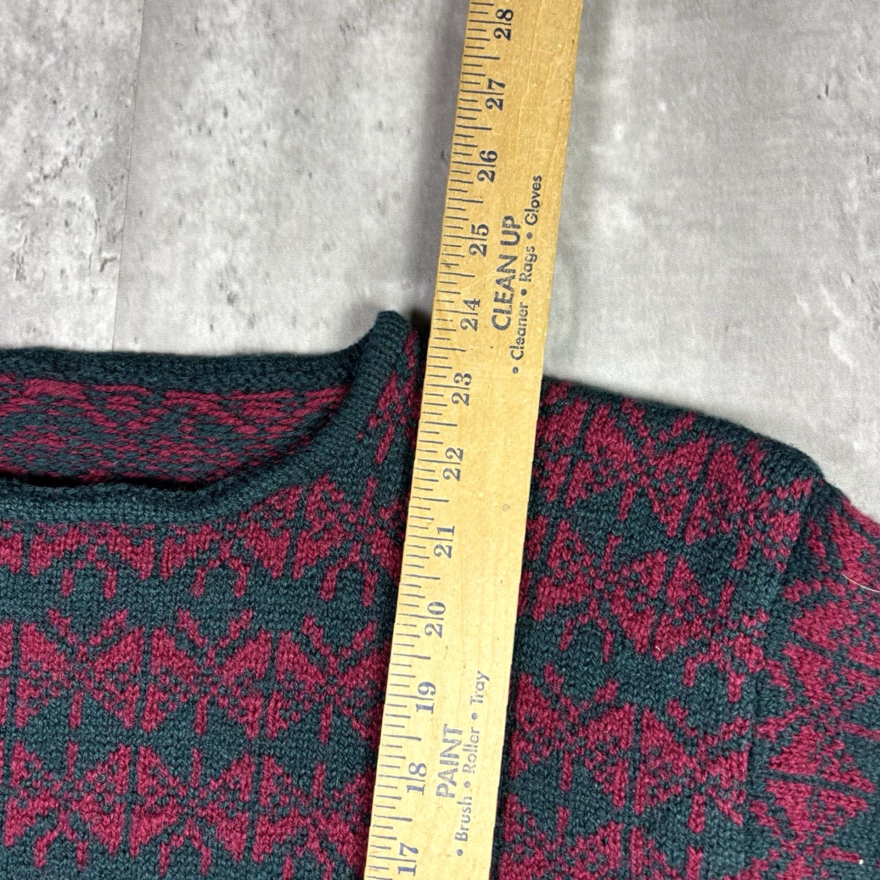 Vintage VINTAGE Women’s Sweater Knit Striped Pattern Red 1990s Adult Small Pullover Size S / US 4 / IT 40 - 4 Thumbnail