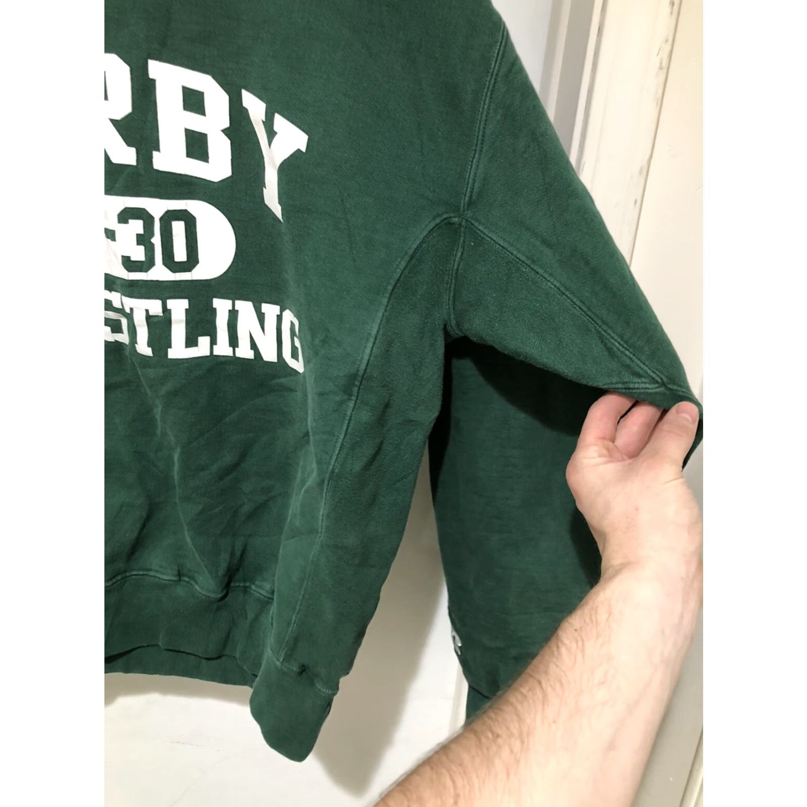 Russell Athletic VINTAGE Russell Athletic Pro 10 Sweatshirt Green Reverse Weave L Mens 90s Derby Size US L / EU 52-54 / 3 - 3 Thumbnail