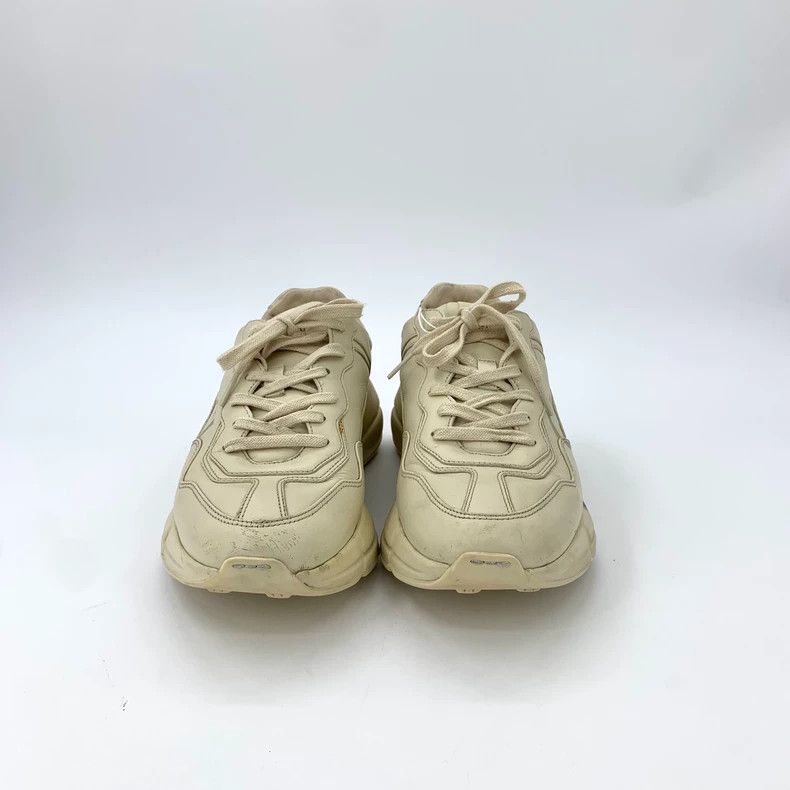 Gucci Gucci Rhyton series size 40 beige logo printed lace-on dad Size US 7 / EU 40 - 3 Thumbnail