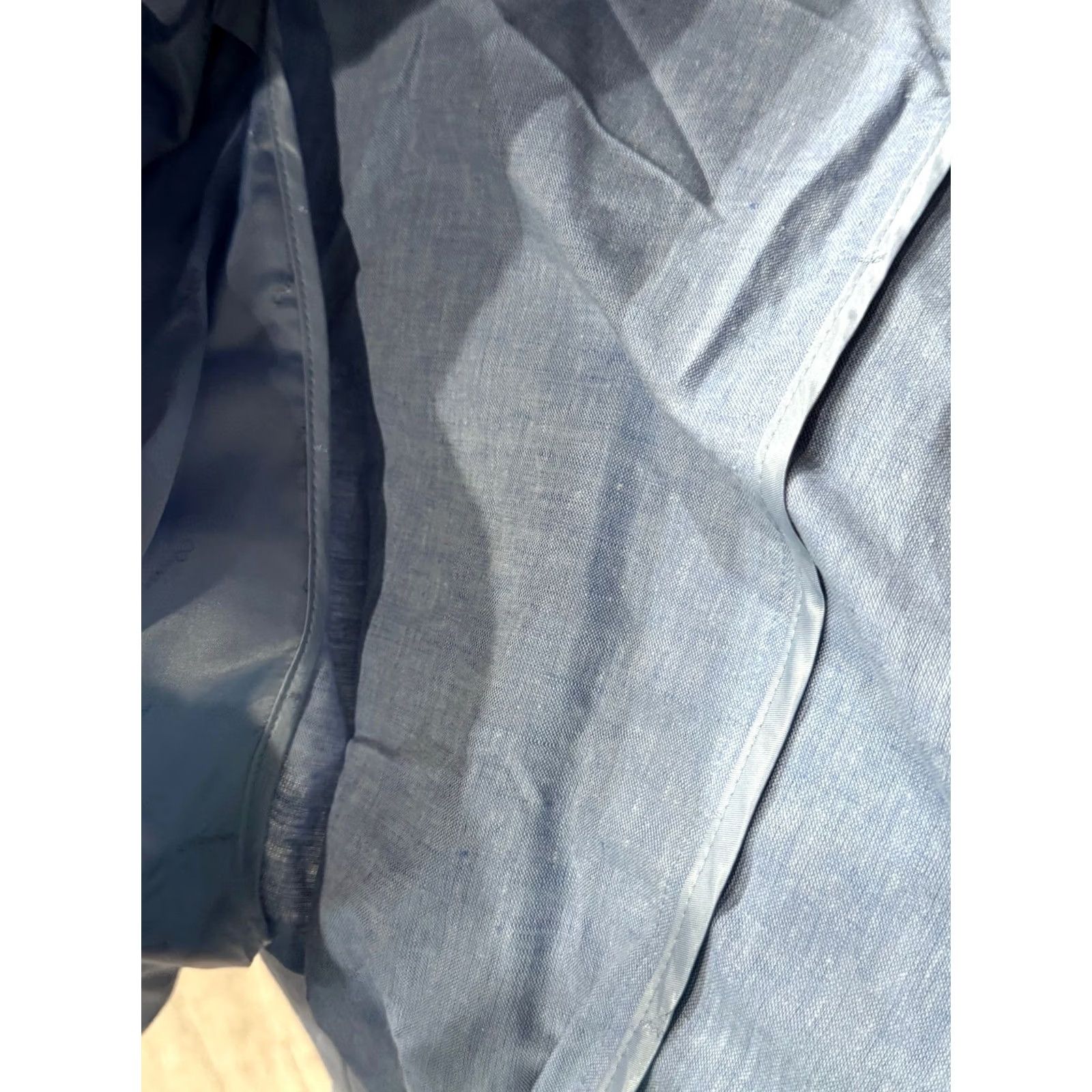 Vintage Arber Blue Linen Ctn Jacket Coat Sz 84 40 R Medium M Blazer Men XS? Size 40R - 7 Thumbnail