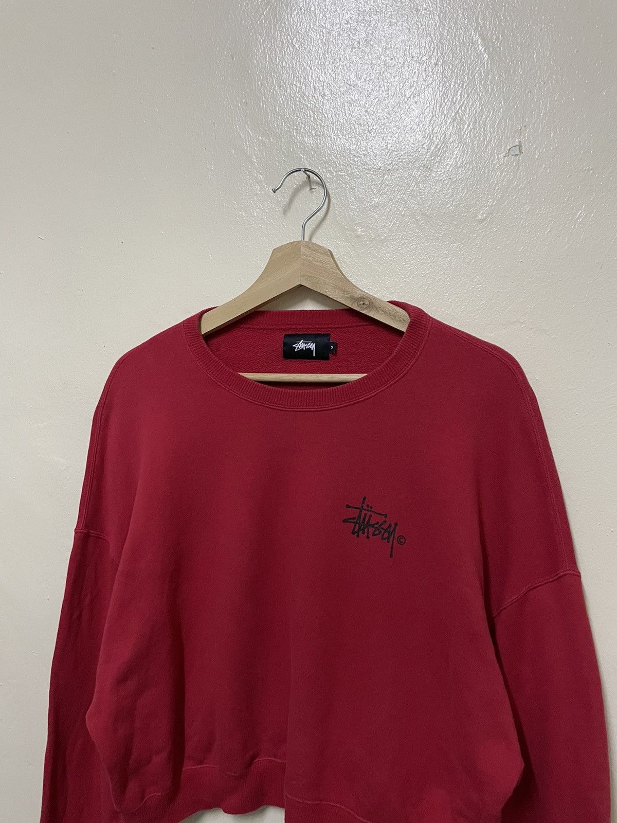 Japanese Brand × Stussy Stussy Crop Top Sweatshirt Size S / US 4 / IT 40 - 3 Thumbnail