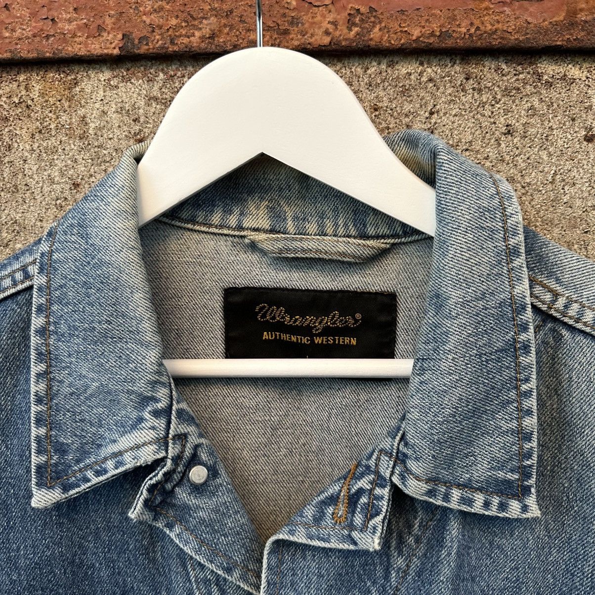 Wrangler Vintage Western Wrangler Denim Jacket Crazy Fit Size L Y2K Size US L / EU 52-54 / 3 - 7 Thumbnail