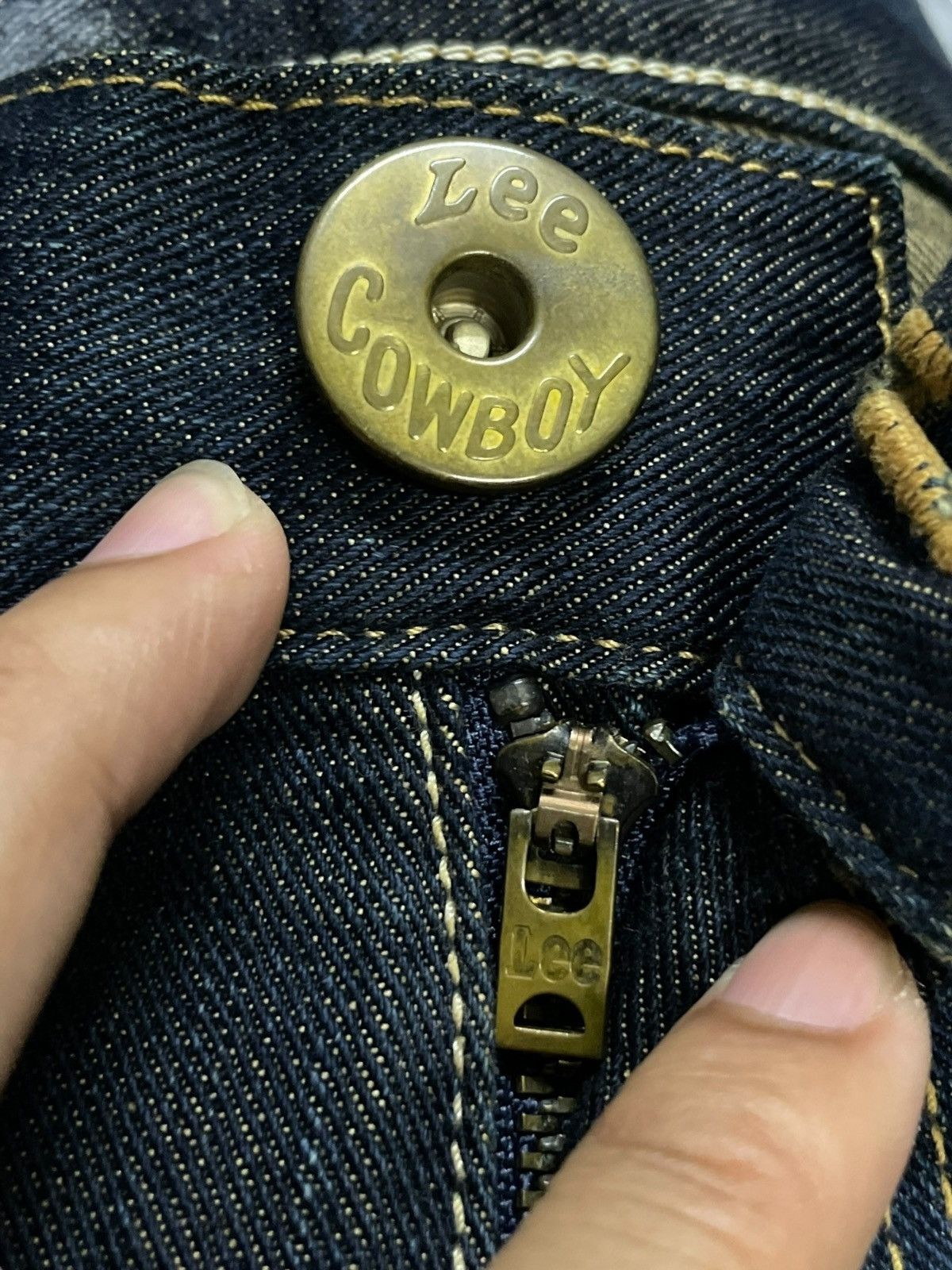 Cowboy Equipment Vintage Lee Cowboy Whisk Mud Wash Wide-Leg Buckle-Back Jeans Size US 30 / EU 46 - 12 Thumbnail