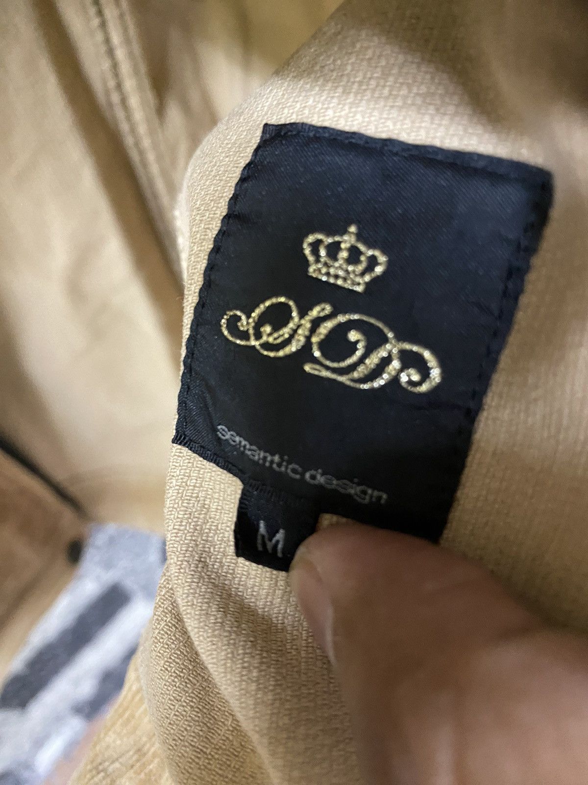 Japanese Brand Distressed Semantic Design Punk Corduroy Jacket Size US M / EU 48-50 / 2 - 10 Thumbnail