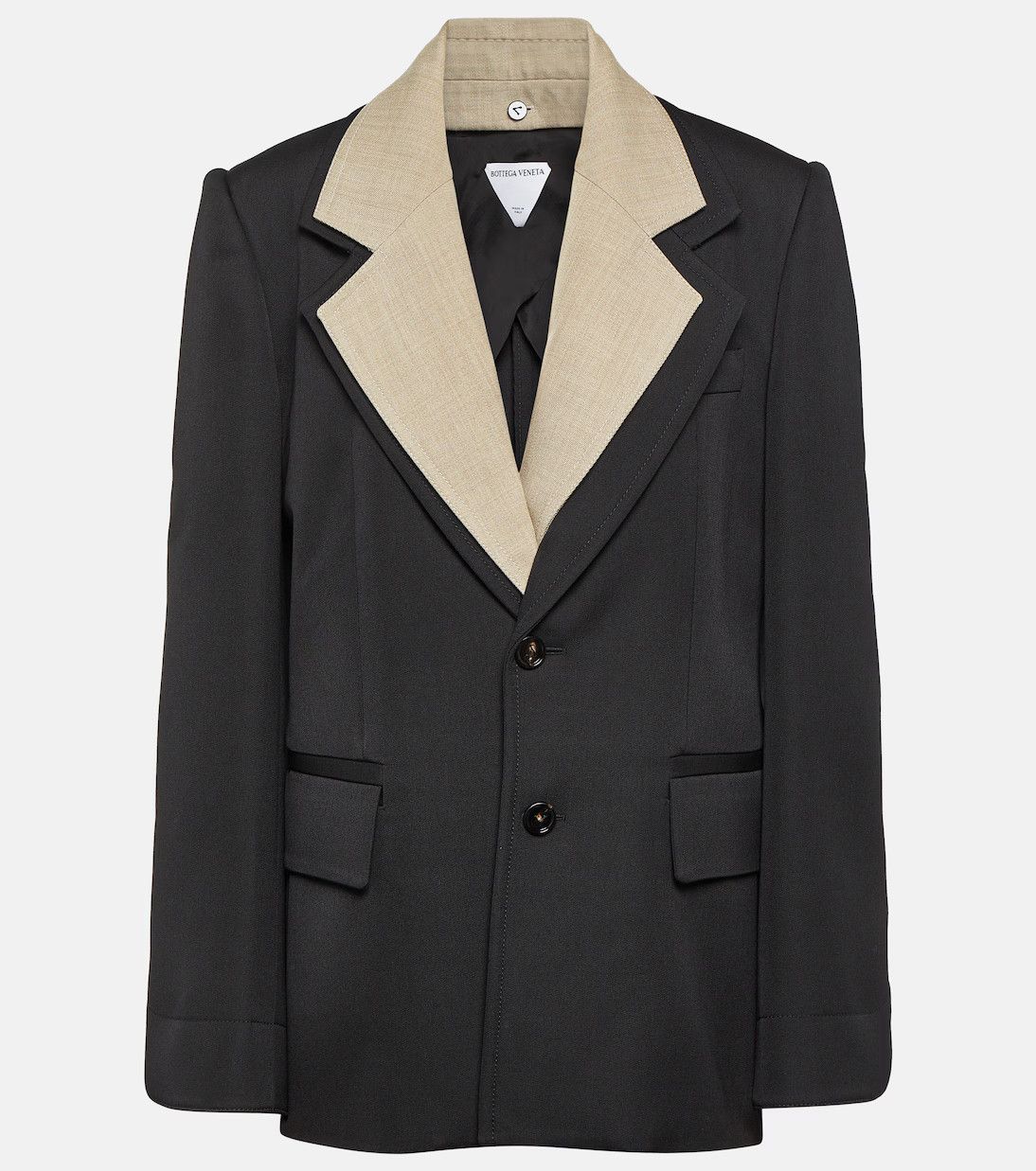 Bottega Veneta o1y0725 Blazer in Black Size S / US 4 / IT 40 - 1 Thumbnail