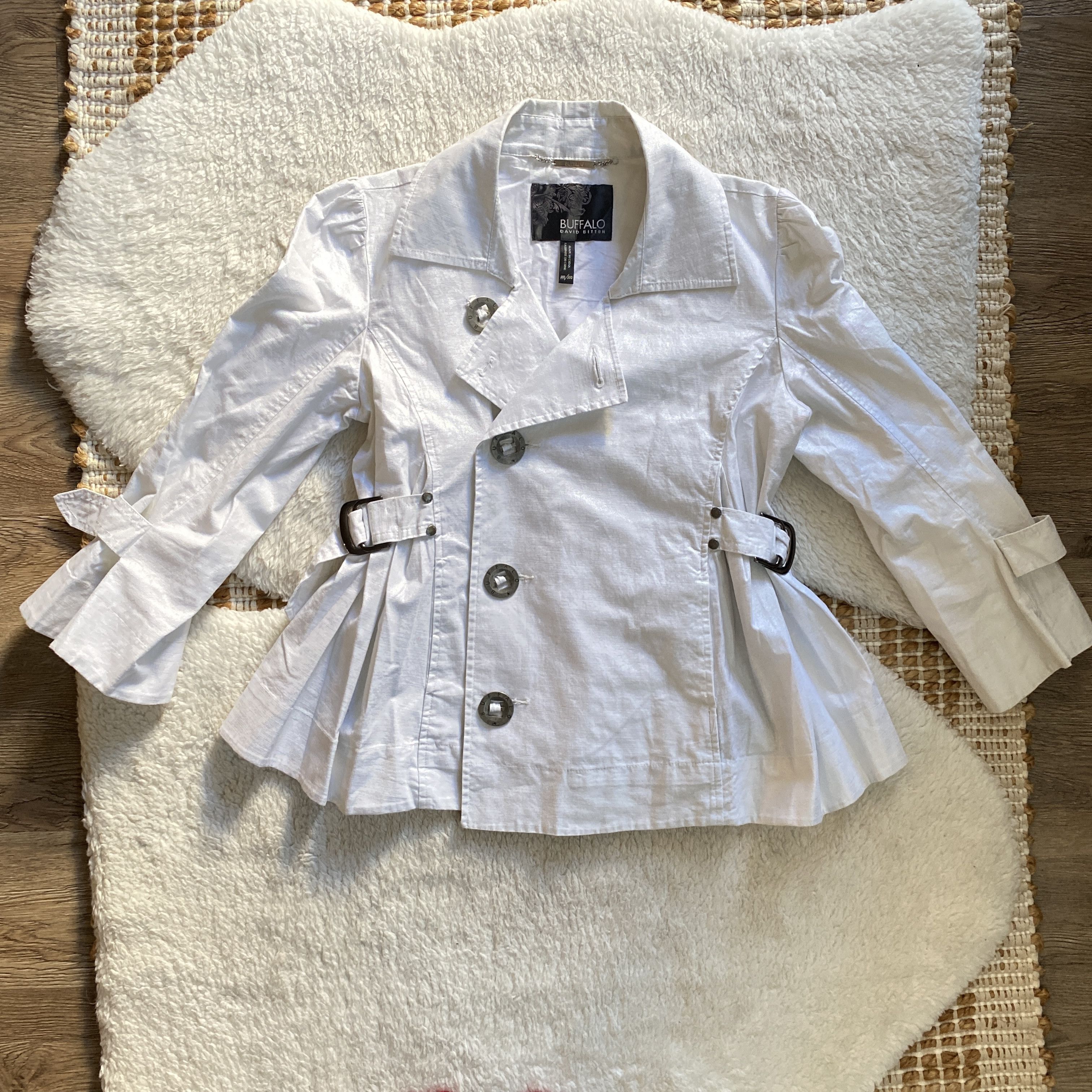 Buffalo David Bitton Buffalo David Bitton White Blazer Jacket Women’s Size M / US 6-8 / IT 42-44 - 9 Thumbnail