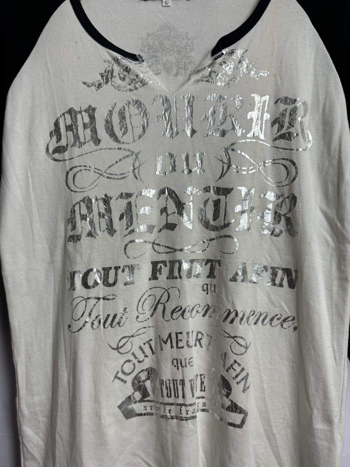 If Six Was Nine × Japanese Brand × Le Grande Bleu (L.G.B.) Arinee Francaise Poem Long Sleeve Size US M / EU 48-50 / 2 - 3 Thumbnail