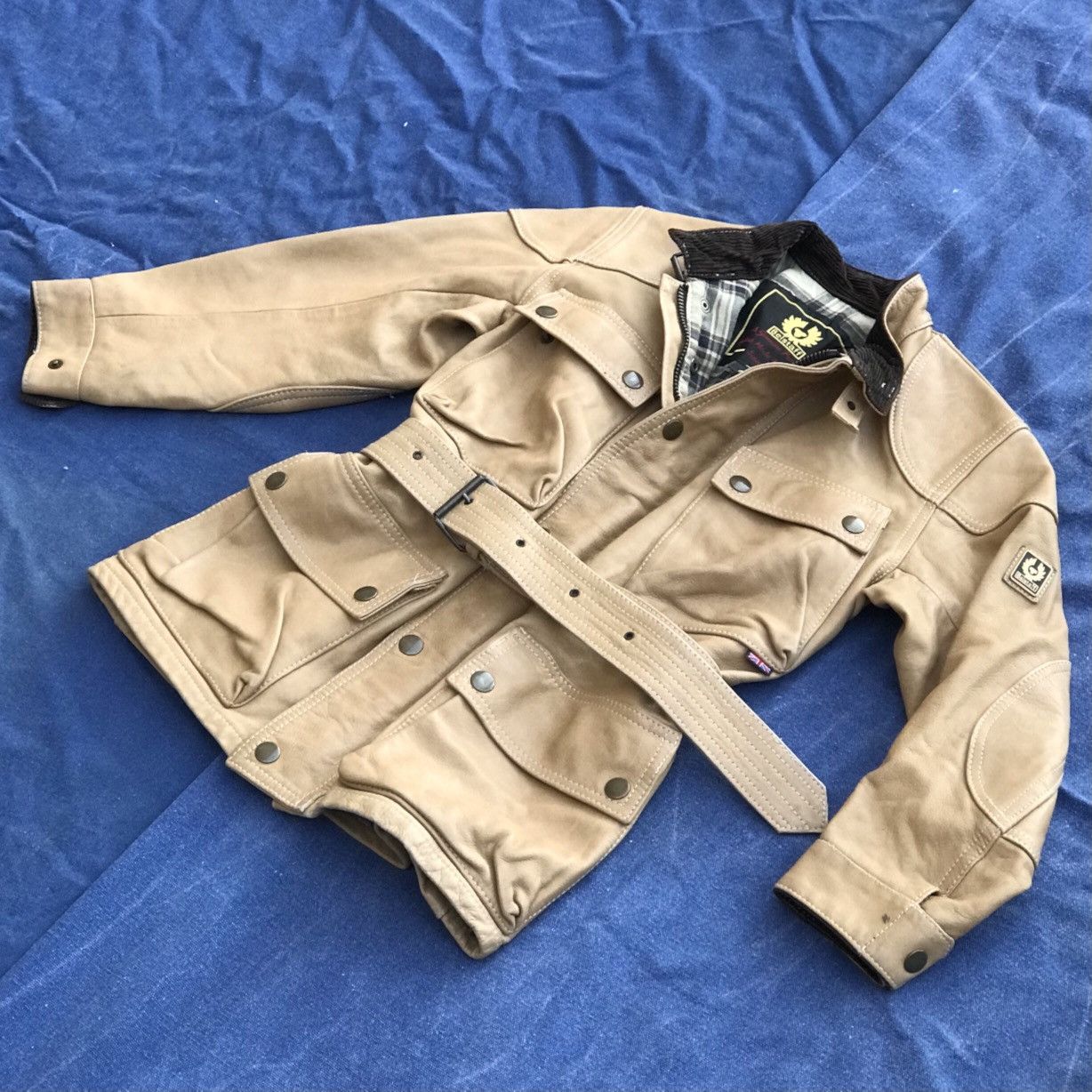 Belstaff BELSTAFF THICK FULL GRAIN VEG TANNED LEATHER JACKET Size M / US 6-8 / IT 42-44 - 2 Thumbnail