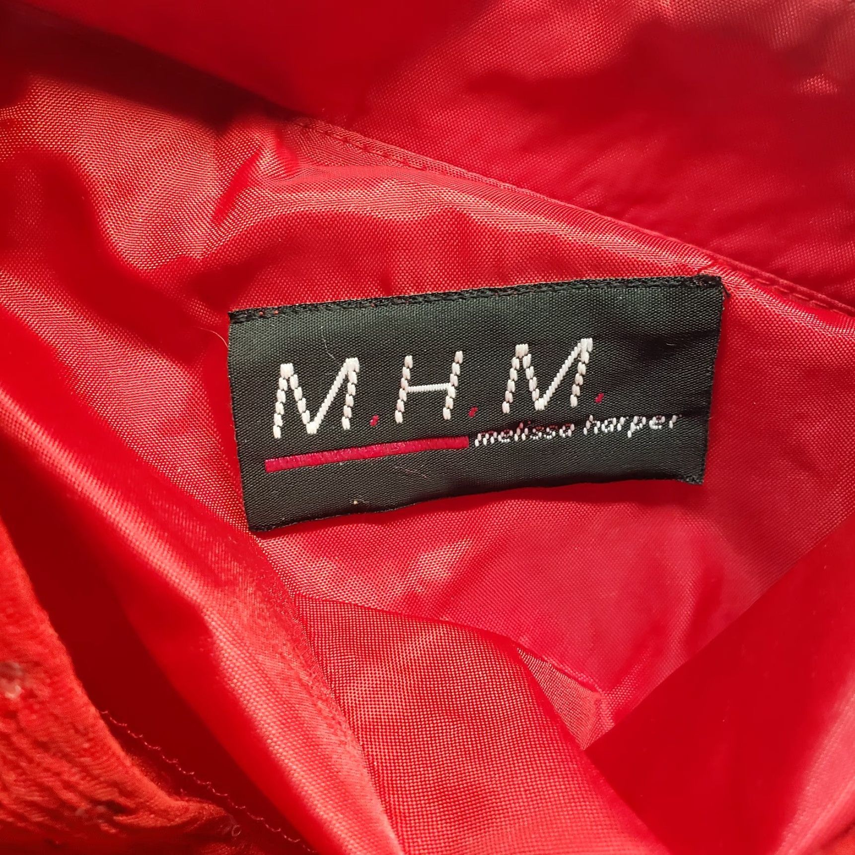 Melissa M.H.M. Melissa Harper Jacket Red Adult Women M Medium Embellished Long Sleeve Womens Top Gift 90s Concert? Size M / US 6-8 / IT 42-44 - 3 Thumbnail