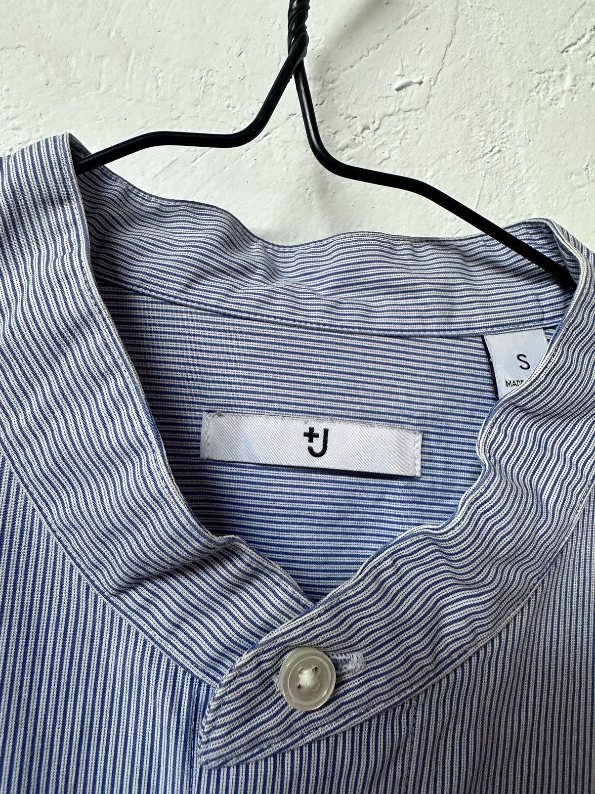 Jil Sander Uniqlo Jil Sander Stripe Two Tone Shirt Size US S / EU 44-46 / 1 - 6 Thumbnail