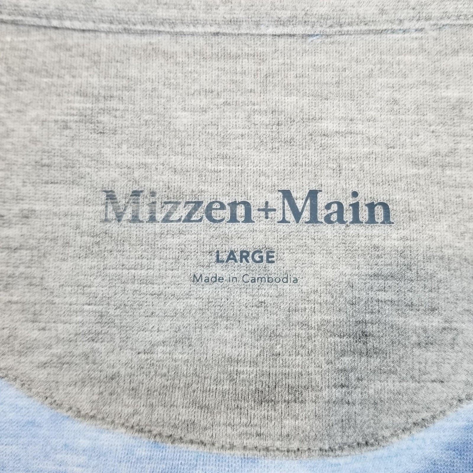Mizzen+Main Mizzen+Main Sweater Mens Large Blue 1/4 Zip Mock Neck Size US L / EU 52-54 / 3 - 5 Thumbnail