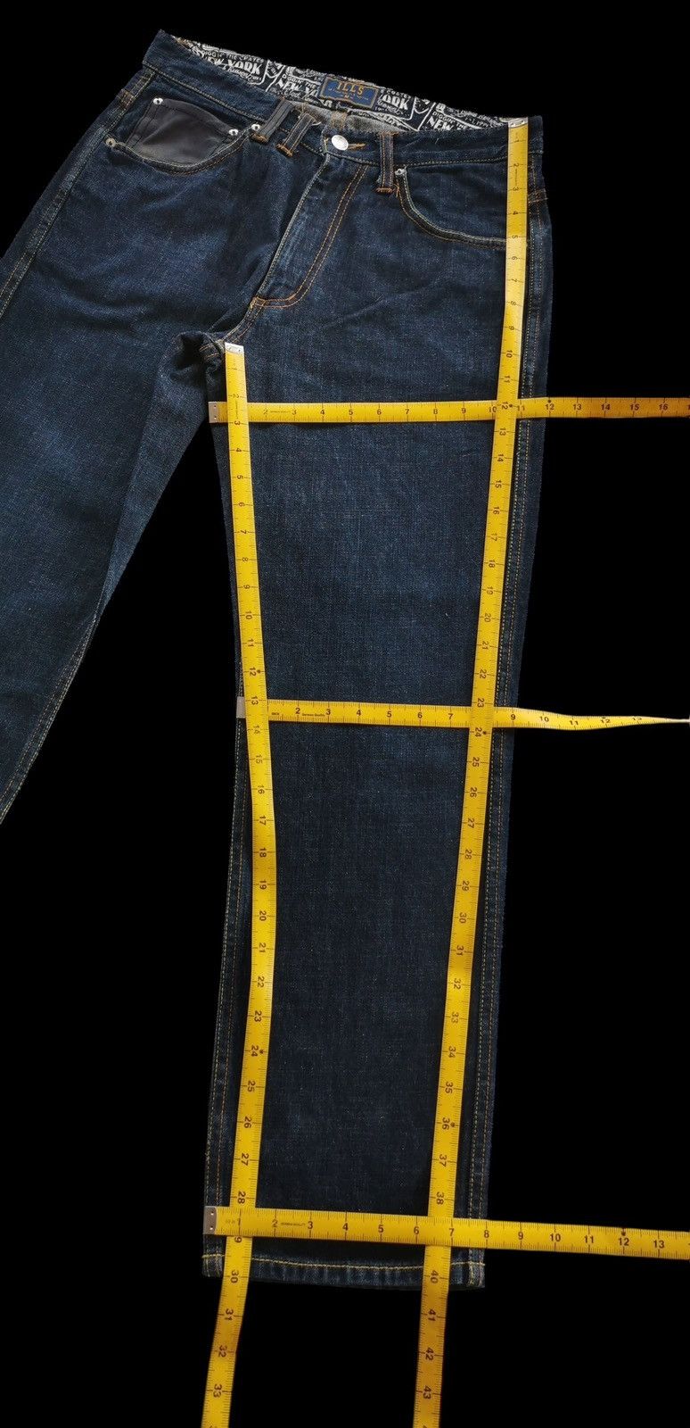 Tribal Streetwear Streetwear Ills Denim Washed Blue Grails Size US 31 - 12 Thumbnail