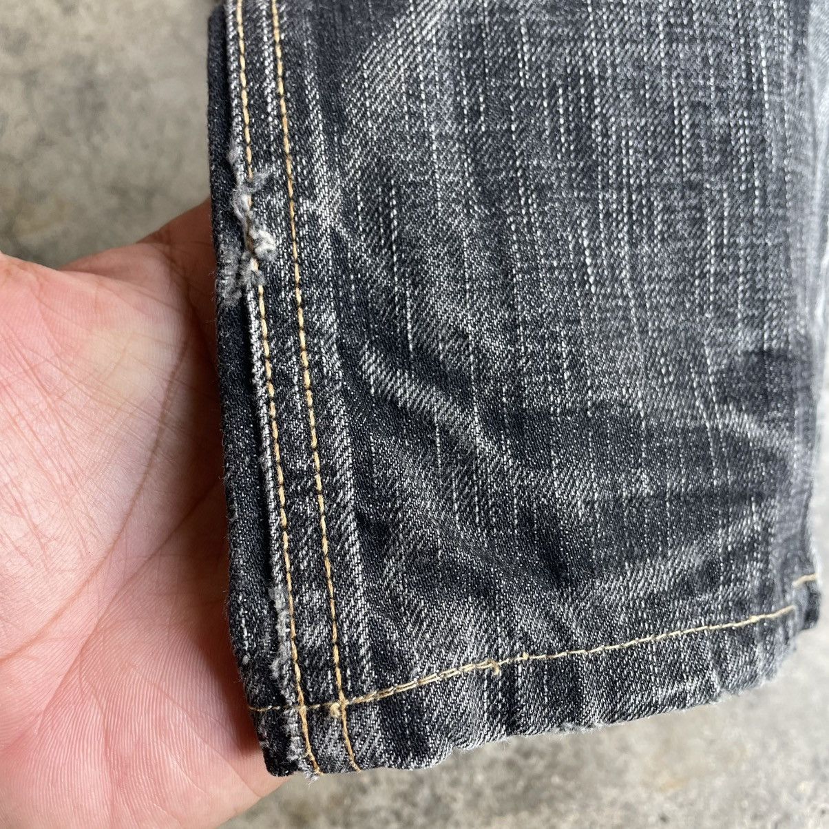 Edwin 🔥Vintage Edwin 503 Blue Trip Stoned Washed Slim Fit Jeans Size US 30 / EU 46 - 9 Thumbnail