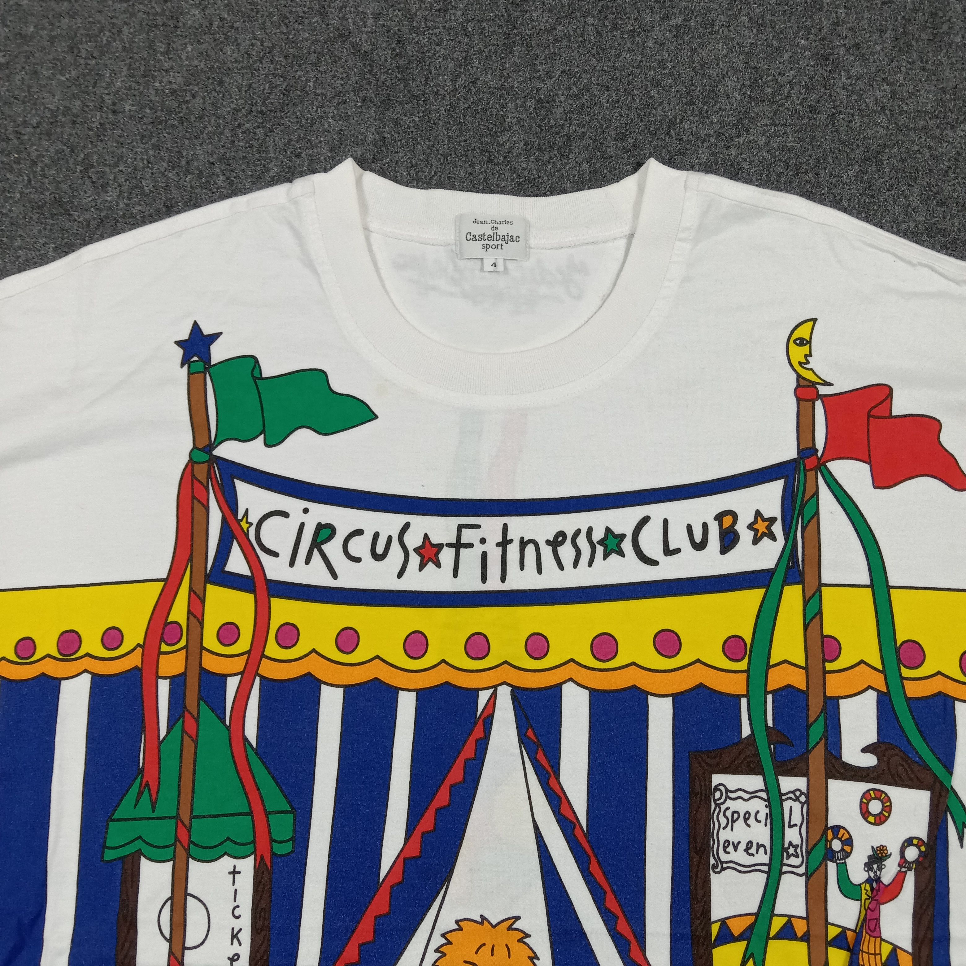 Jean Charles De Castelbajac 90's Castelbajac Sport Circus Retro Tshirt C294N6 Size US L / EU 52-54 / 3 - 2 Thumbnail