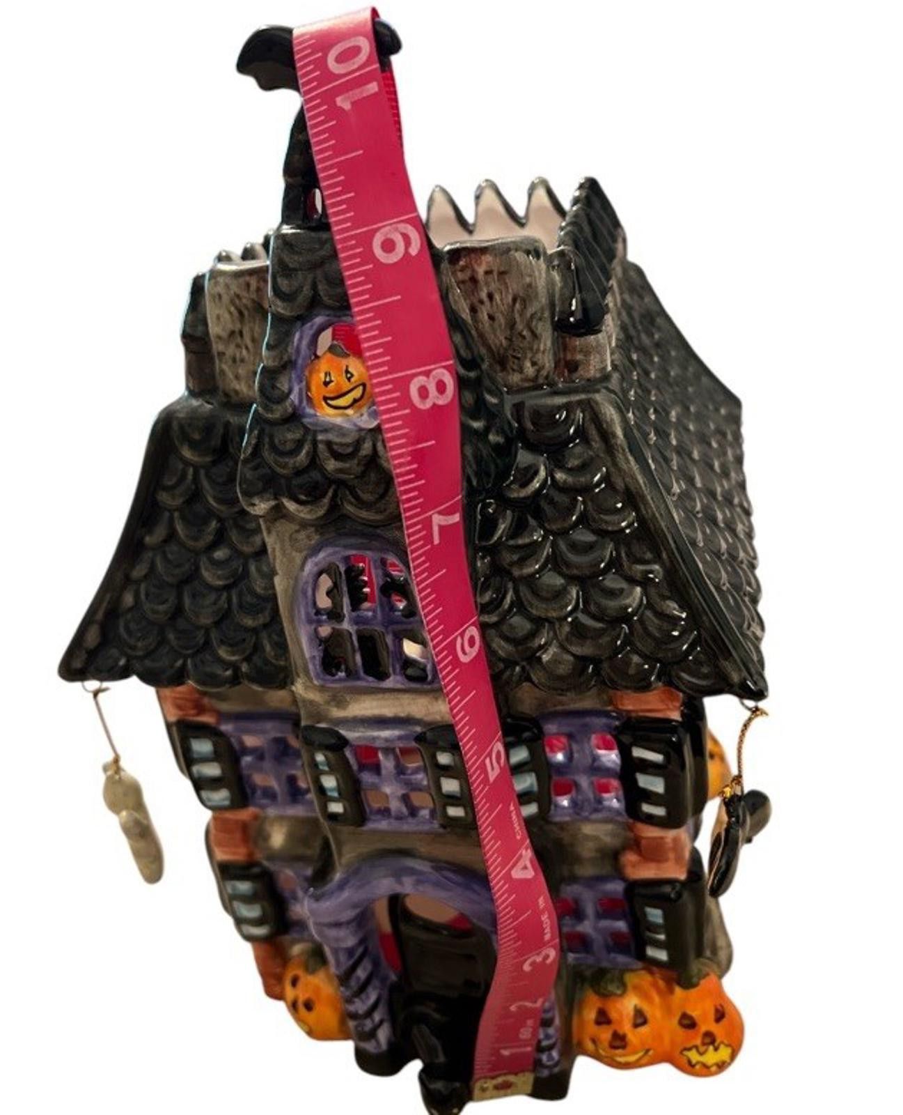 Element Halloween Ceramic Haunted House Luminary Elements Votive Size ONE SIZE - 5 Thumbnail