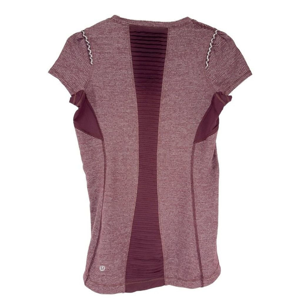 Lululemon LULULEMON Star Runner Red/White Bordeaux Tonka Stripe Sz 10 Size 3XL / US 20-22 - 4 Thumbnail