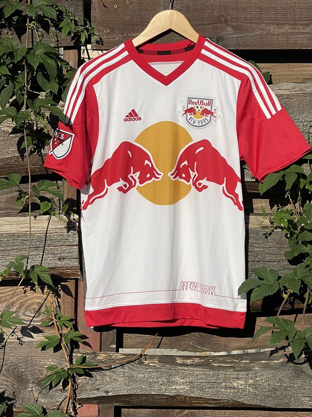 Adidas 2014 Adidas New York Red Bull MLS soccer jersey Size US S / EU 44-46 / 1 - 1 Thumbnail