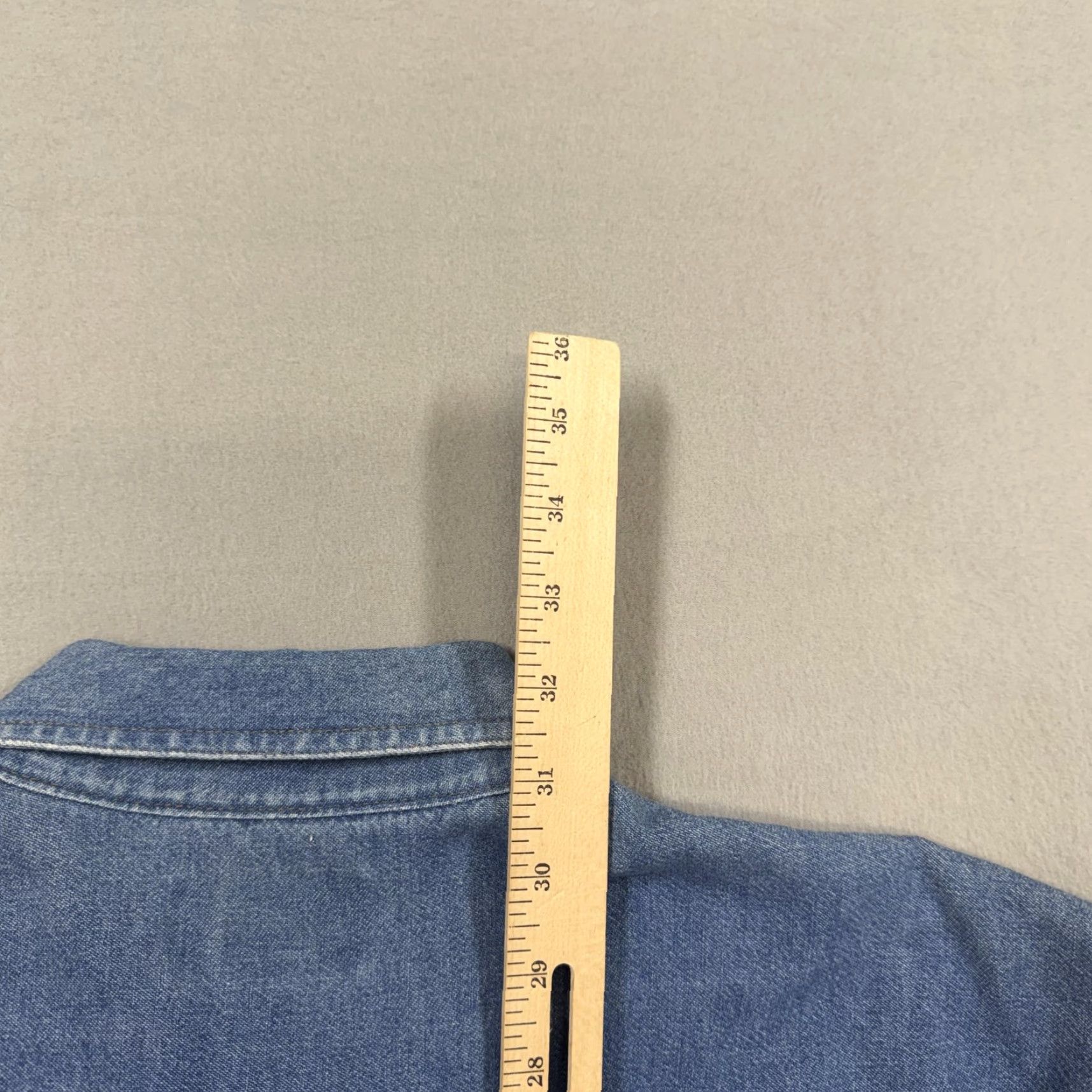 Vintage Three Rivers Shirt Mens XL Blue Denim Coppertone Embroidered Button Short Sleeve Size US XL / EU 56 / 4 - 6 Thumbnail