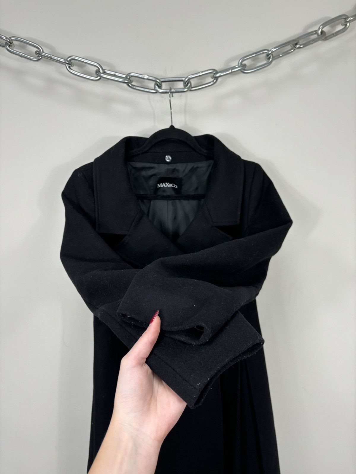 MAX&Co. Max & Co Max Mara Double Breasted Women’s Long Wool Coat Size M / US 6-8 / IT 42-44 - 6 Thumbnail