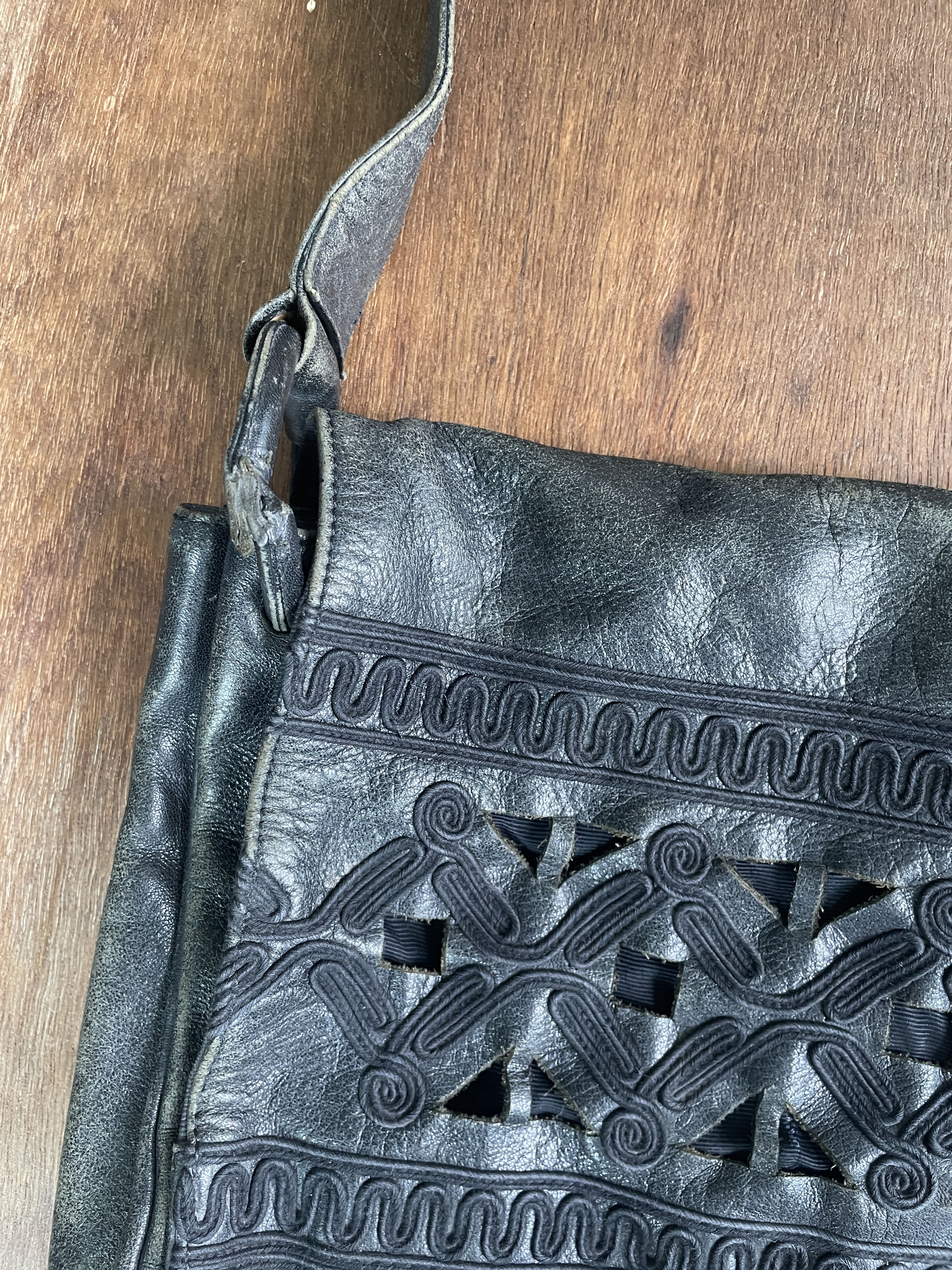 Jean Paul Gaultier JPG Vintage Leather Messenger Bag Size ONE SIZE - 4 Thumbnail