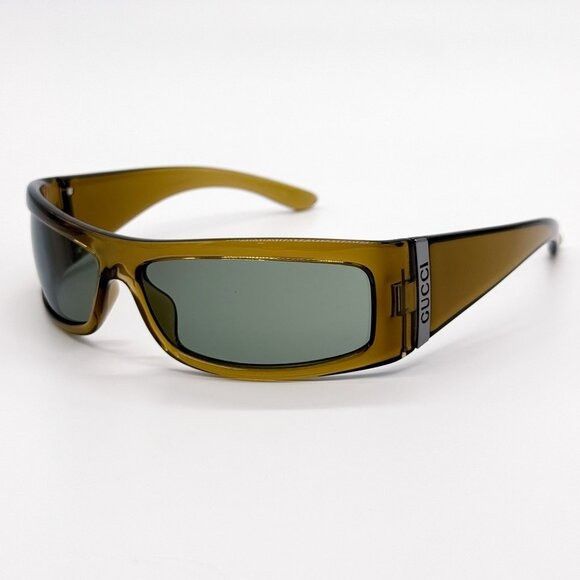 Gucci NEW GUCCI SUNGLASSES GG1492S 003 BROWN/GREEN UNISEX EYEWEAR Size ONE SIZE - 2 Thumbnail