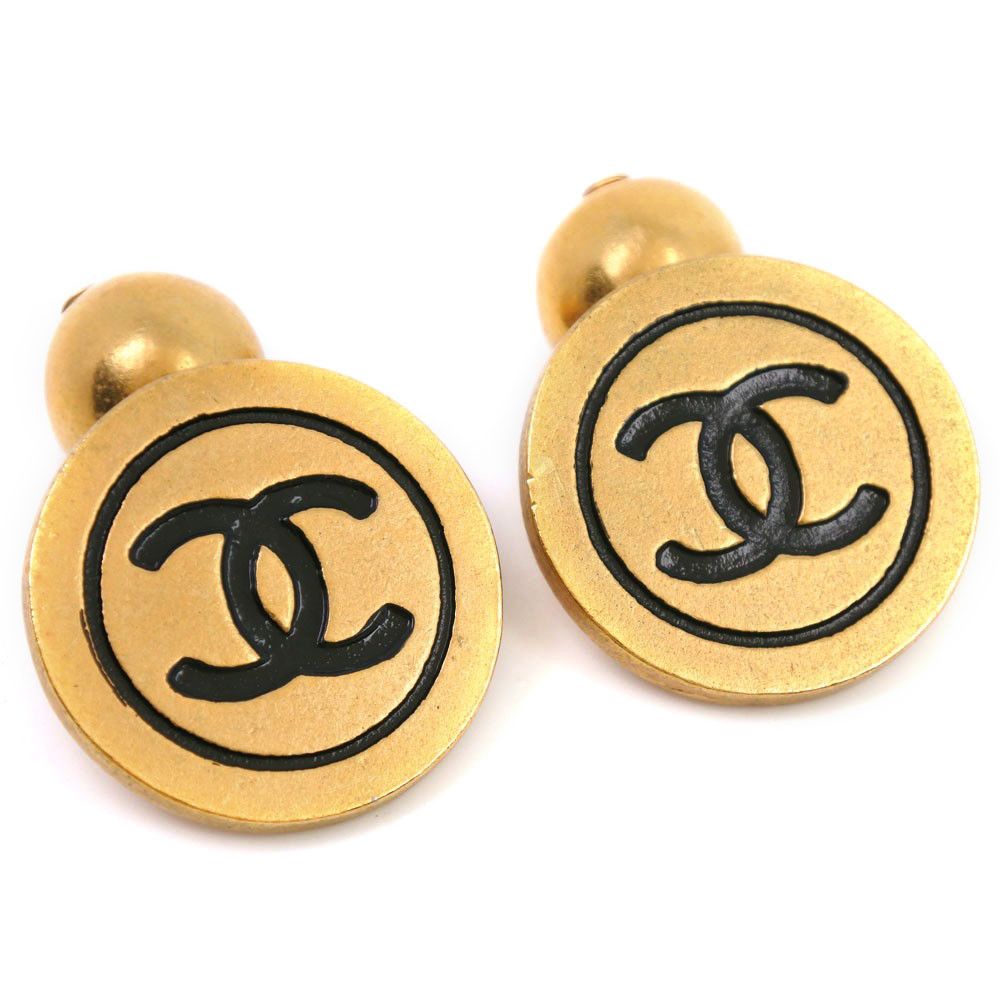 Chanel Cc Dangle Cufflinks in Gold, Women's Product Image