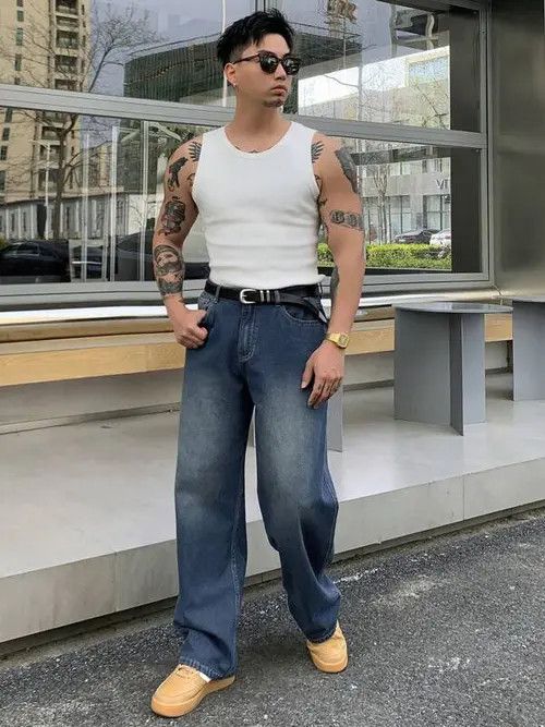 Japanese Brand Kinuka x Riho Baggy Spider DIstressed Jeans Street Size US 32 / EU 48 - 8 Thumbnail