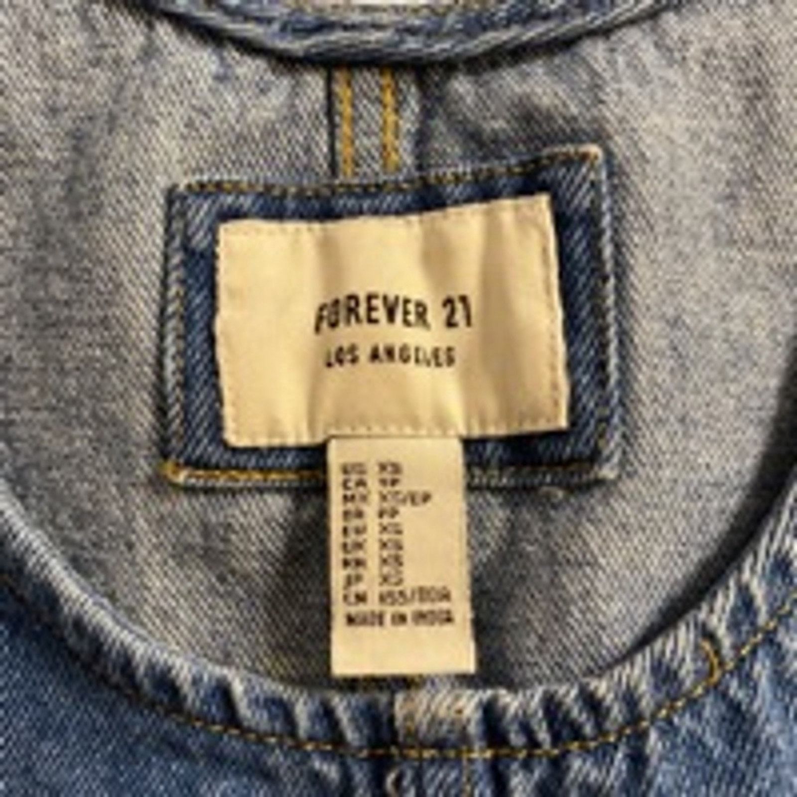 Forever 21 Forever 21 Denim Overall Dress Mini Grunge Style XS Size XS / US 0-2 / IT 36-38 - 3 Thumbnail