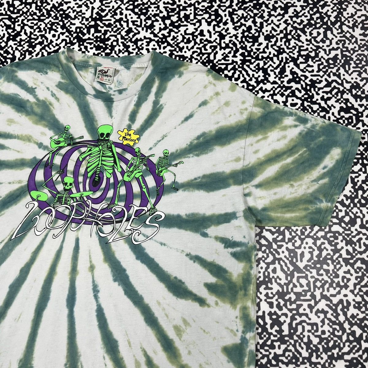 Band Tees Vintage Y2K The Murlocs Loopholes Tie Dye Band Rock T-shirt Size US XL / EU 56 / 4 - 5 Thumbnail