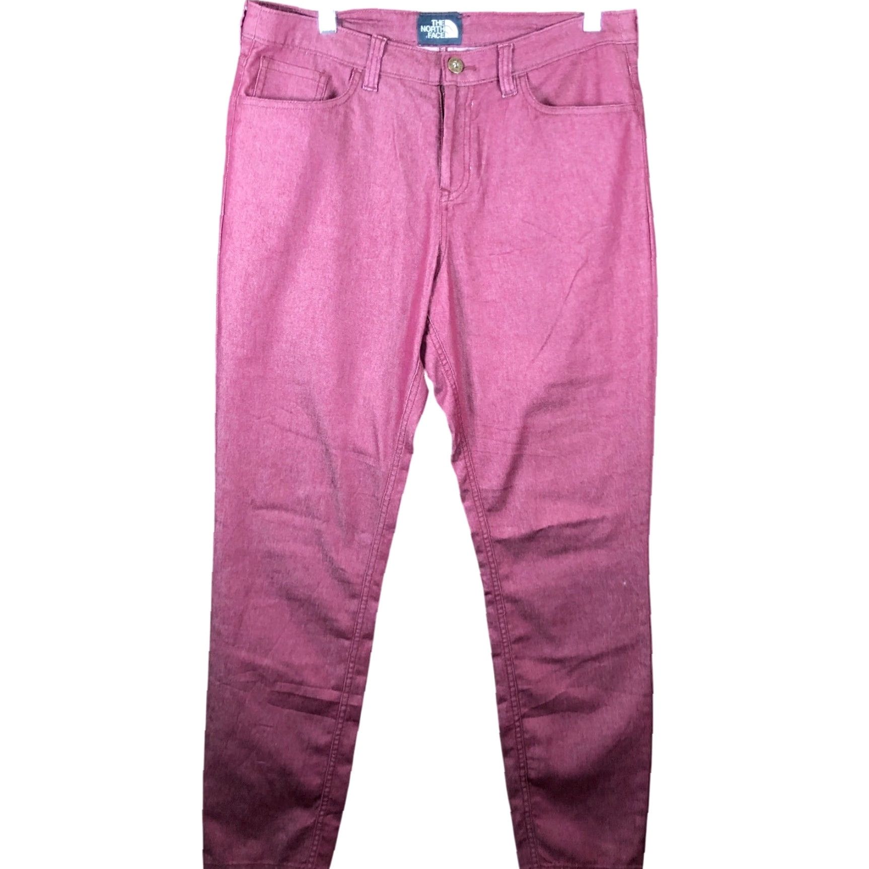 The North Face The North Face Womens Pants Plum Purple High Rise Slim Stretch 12 Size 34" / US 12 / IT 48 - 2 Thumbnail
