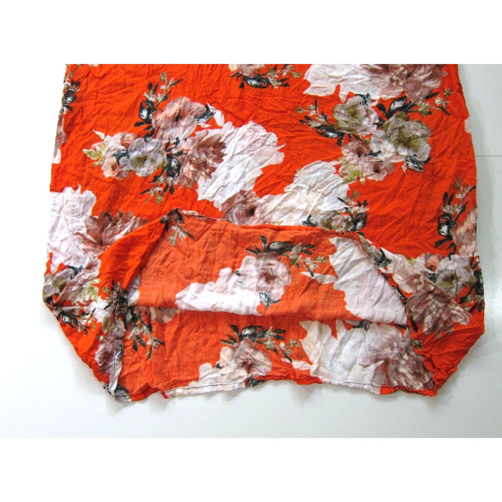 Vintage VINTAGE Kaftan Dress Women OS Maxi Floral Orange Green White Paisley Long Maxi Dress Size ONE SIZE - 6 Thumbnail