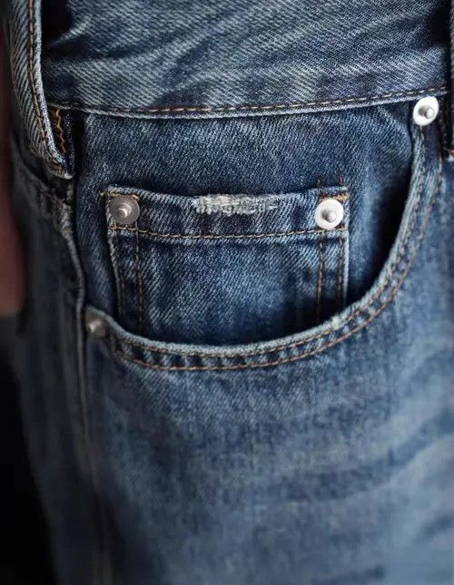 VIBE Vintage washed blue corrugated jeans Size US 34 / EU 50 - 8 Thumbnail