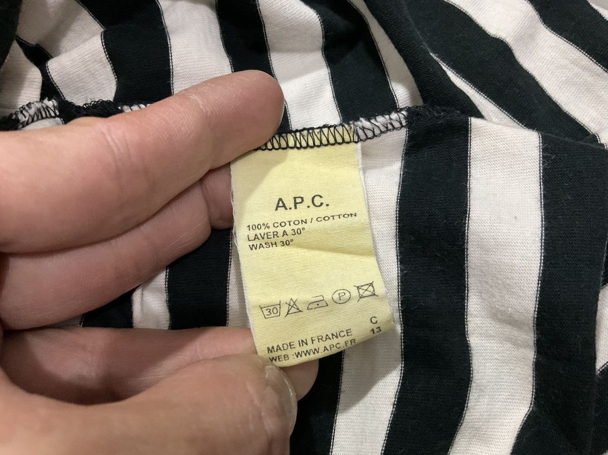 A.P.C. × Hysteric Glamour × If Six Was Nine 🔥Y2K Archived APC Striped Mock Neck Long Sleeve Shirt Size US XS / EU 42 / 0 - 5 Thumbnail