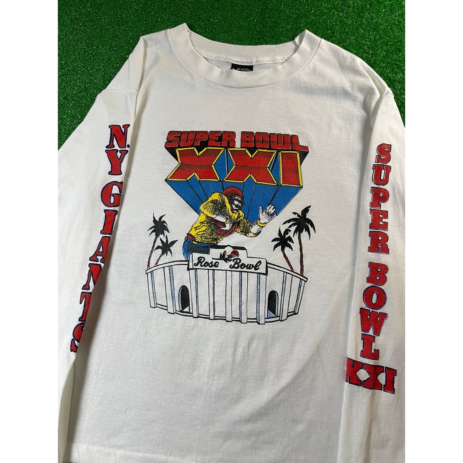 NFL × Vintage Vintage 1987 New York Giants Super Bowl Large Shirt USA Size US L / EU 52-54 / 3 - 1 Thumbnail