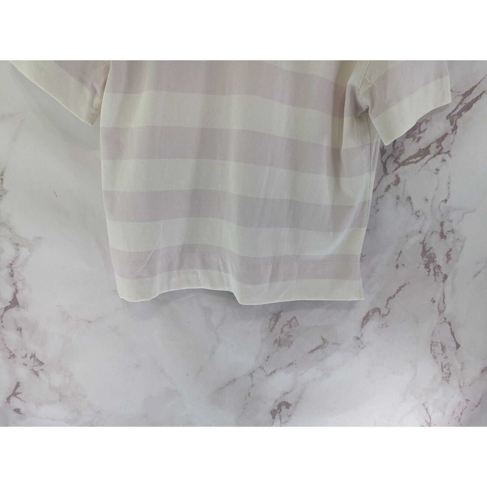 Everlane Everlane Shirt Women Small Retro Jersey Polo Striped Organic Size S / US 4 / IT 40 - 7 Thumbnail