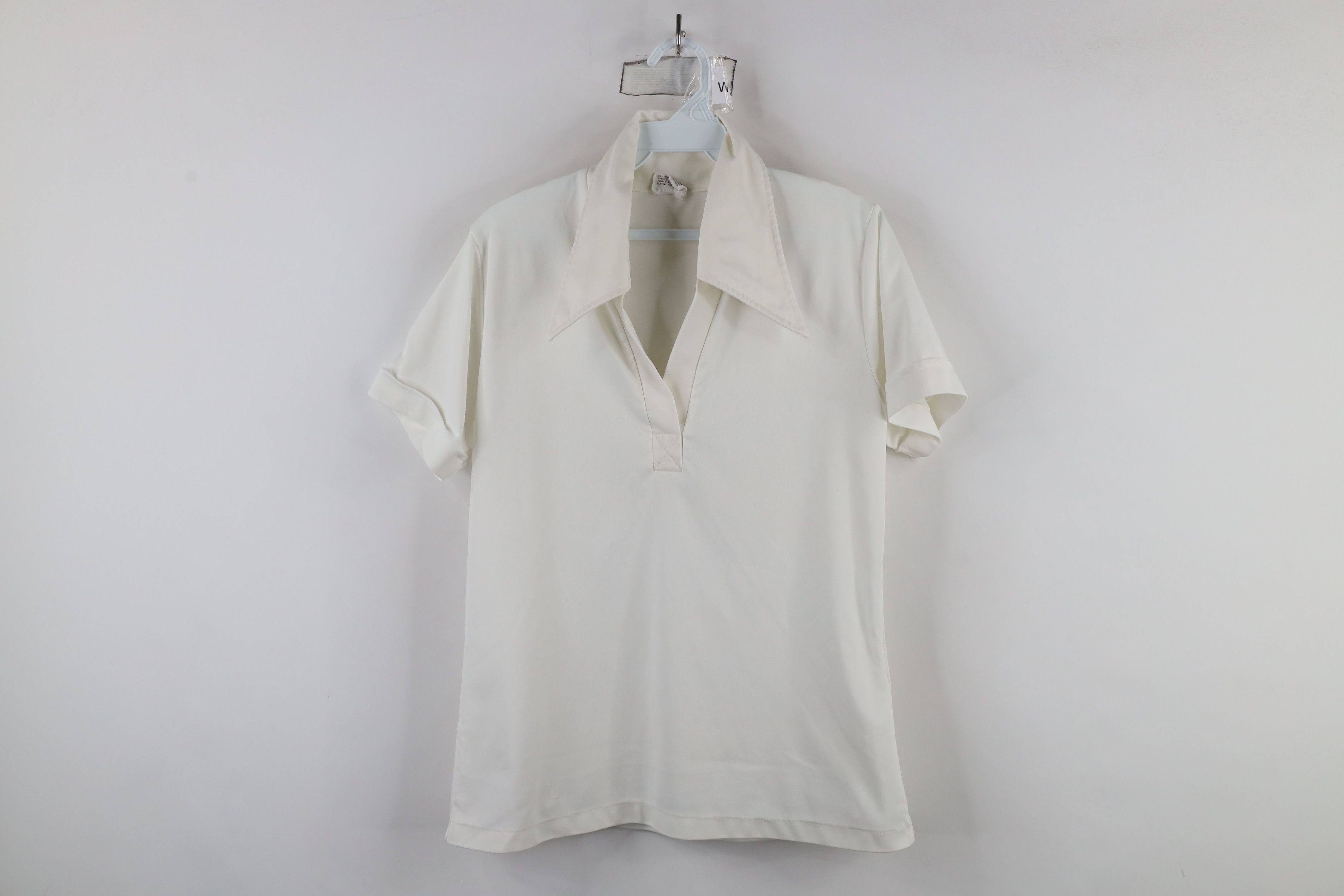 Vintage Vintage 70s Streetwear Sheer Knit Collared Polo Shirt Size M / US 6-8 / IT 42-44 - 1 Thumbnail