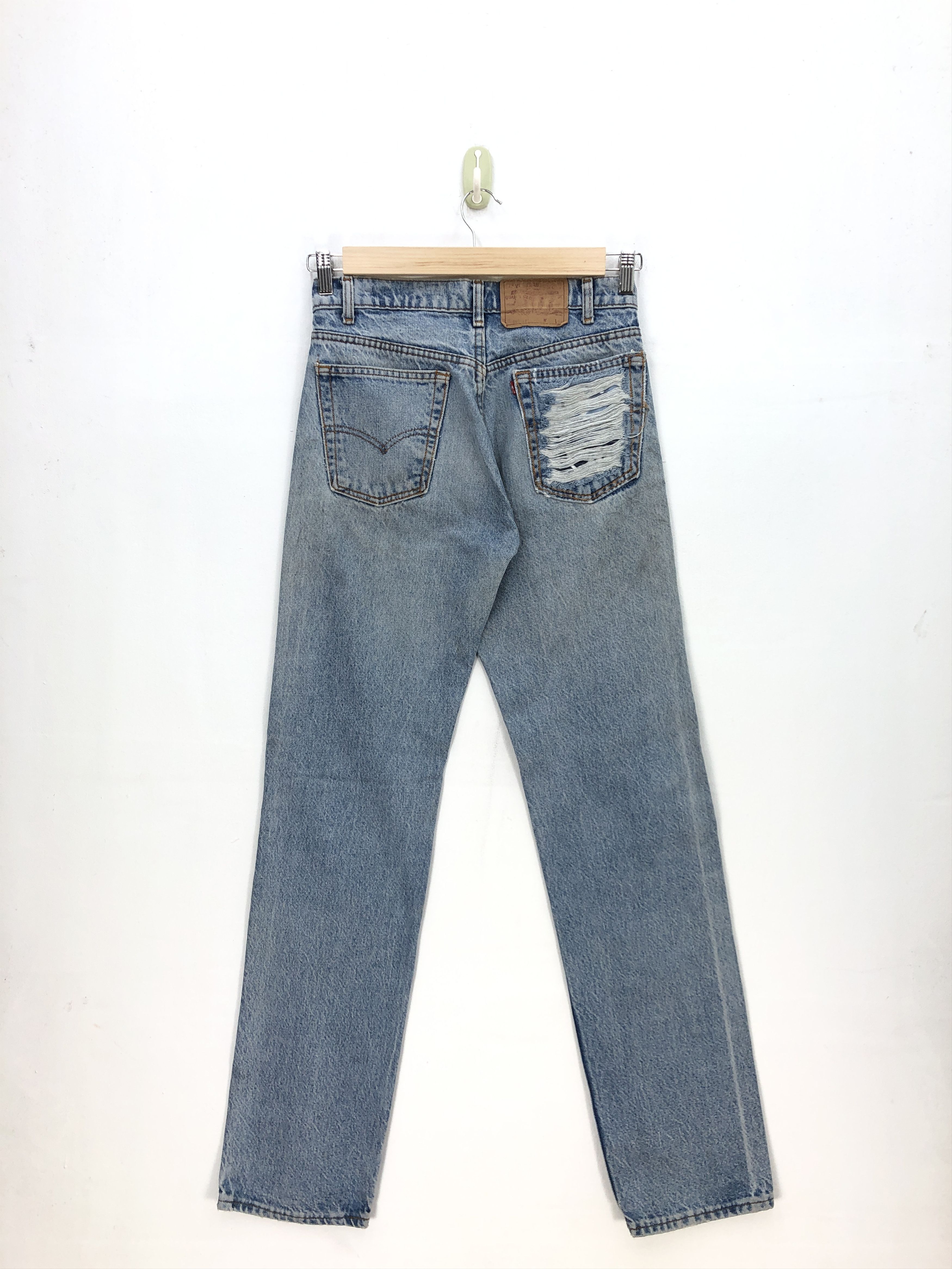 Levi's Vintage Levis 505 Distressed Jeans Levi's Denim Ripped Pants Size 28" / US 6 / IT 42 - 2 Thumbnail