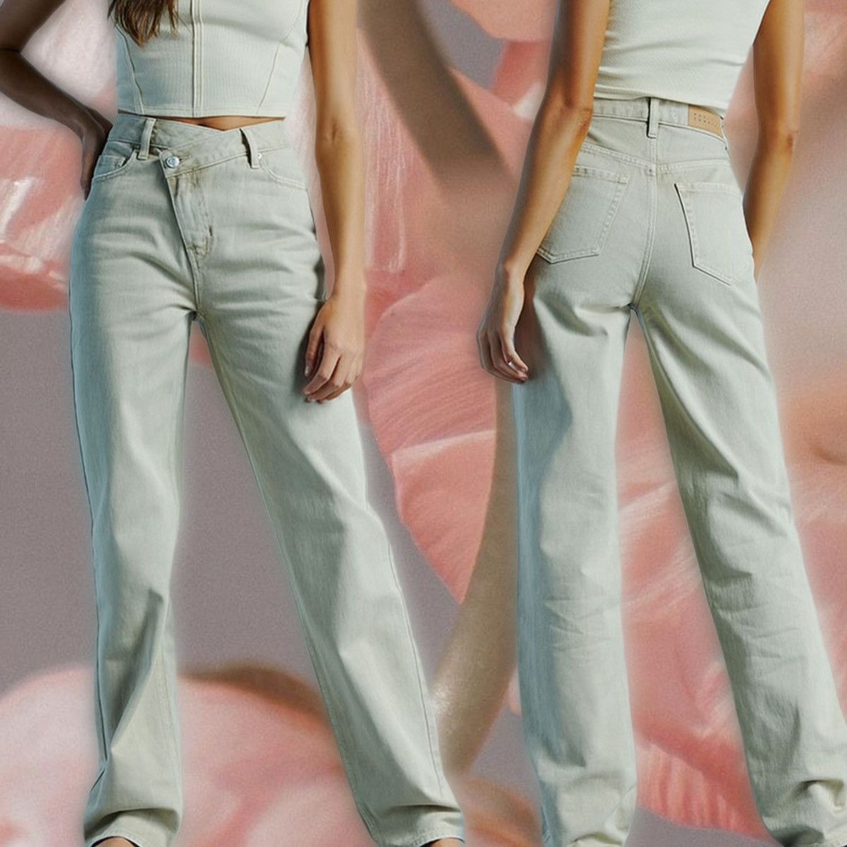 Pacsun 90’s Boyfriend Asymmetrical Jeans - NWOT Size 24" / US 00 / IT 34 - 1 Thumbnail