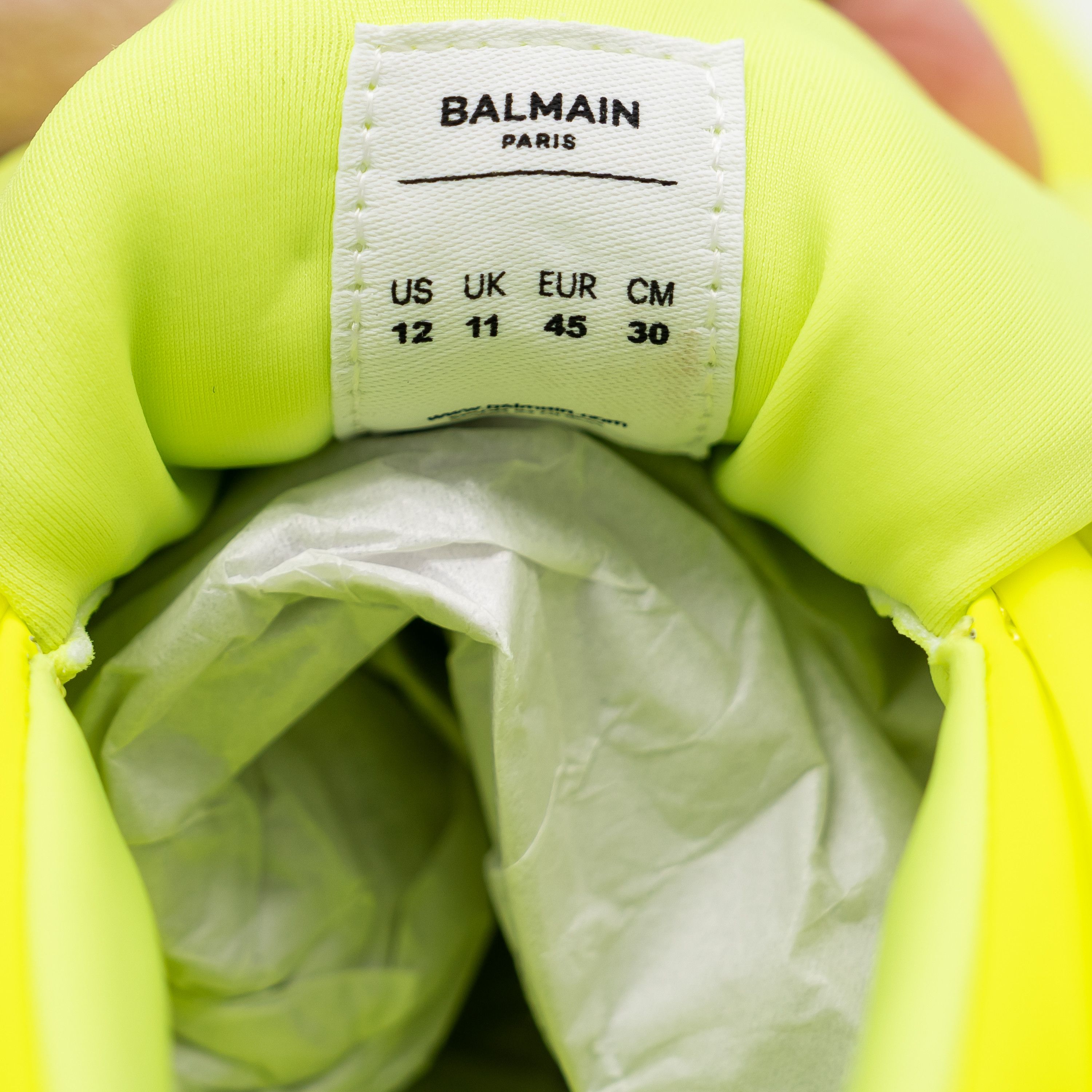 Balmain 45 12 US Balmain Unicorn Neon Green Sneakers Neoprene Size US 12 / EU 45 - 11 Thumbnail