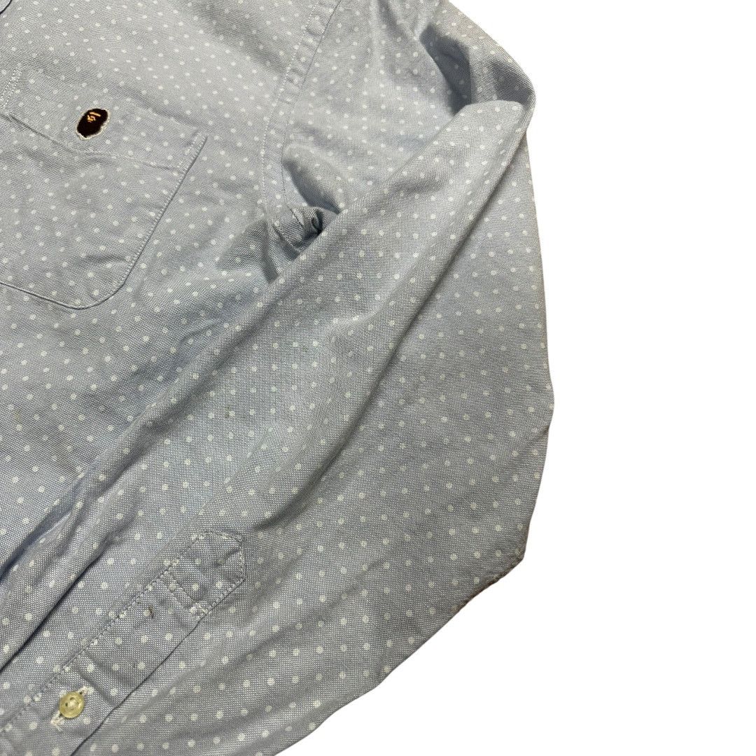 Bape L Bape One Point Oxford Shirt Size US L / EU 52-54 / 3 - 4 Thumbnail