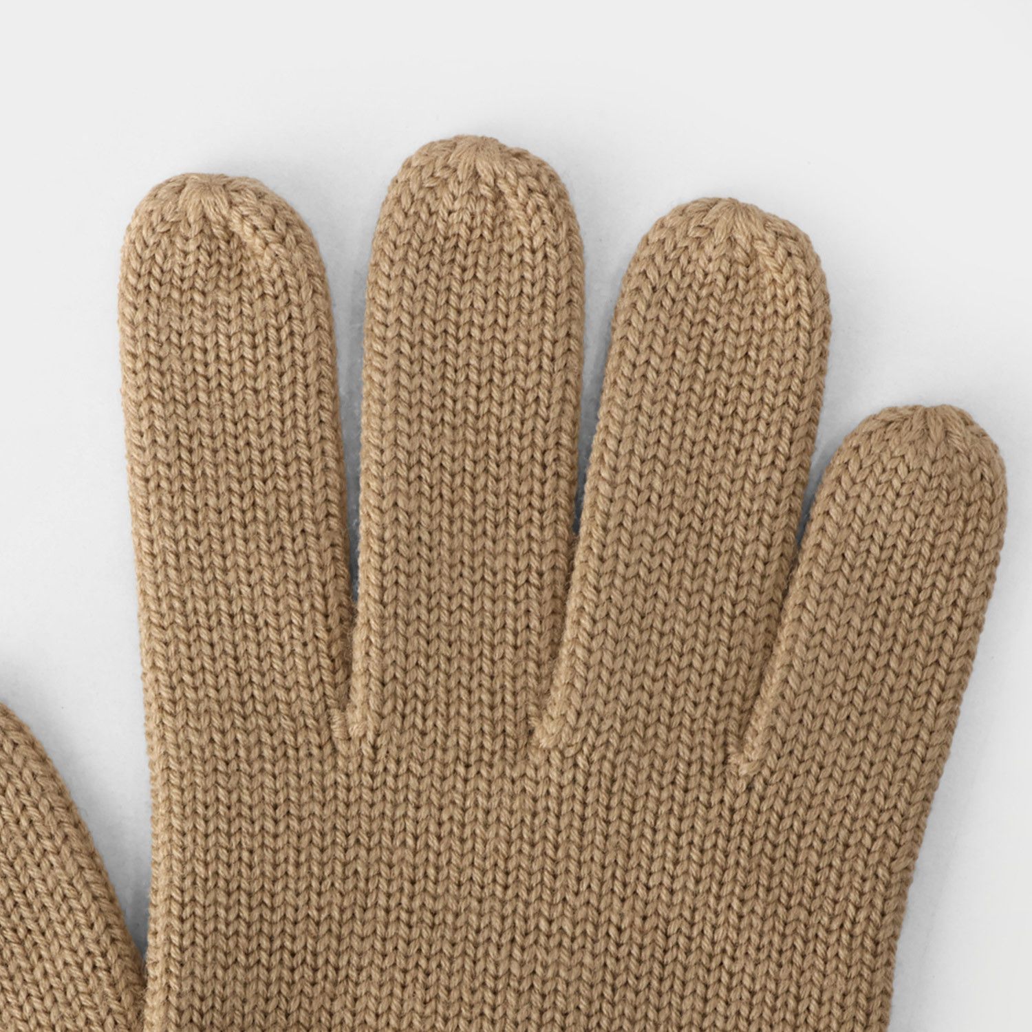 Burberry o1w1db10126 Size: M / BB Logo Wool Knit Gloves Beige/Black Size ONE SIZE - 3 Thumbnail