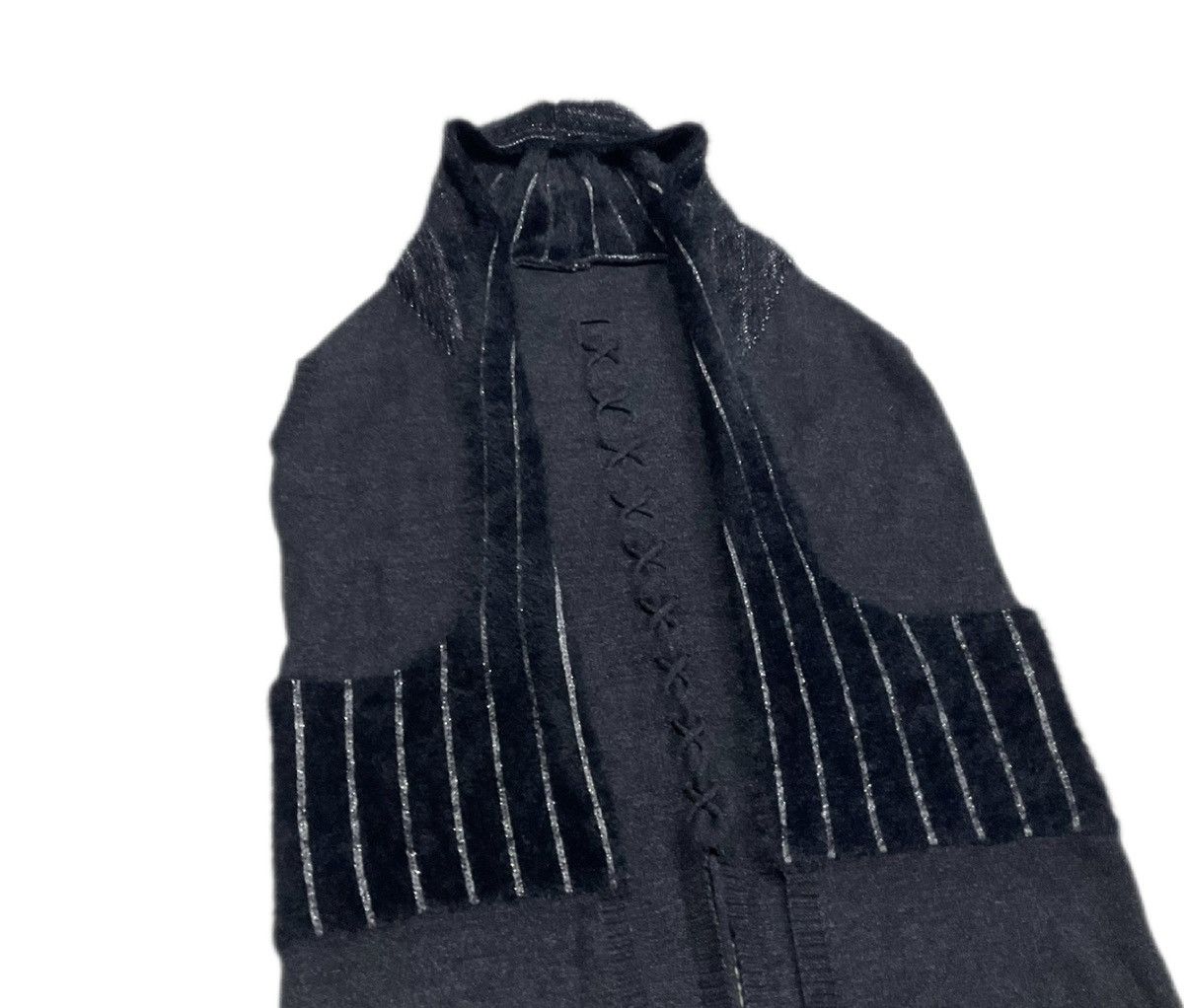 Japanese Brand 🔥70s Italian Designer Rebesa Knit Boxer Hood Laces Up Mohair Size US XL / EU 56 / 4 - 5 Thumbnail