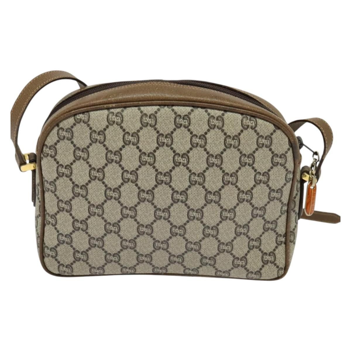 Gucci GUCCI GG Plus Supreme Shoulder Bag Pvc Beige Gold Size ONE SIZE - 3 Thumbnail