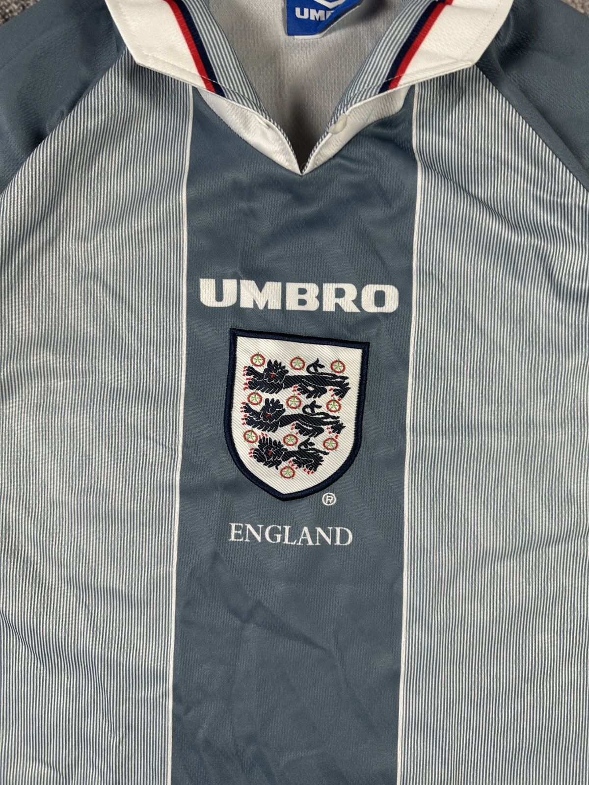 Umbro Vintage Umbro Retro England 90s Soccer Jersey Blokecore L Size US L / EU 52-54 / 3 - 2 Thumbnail