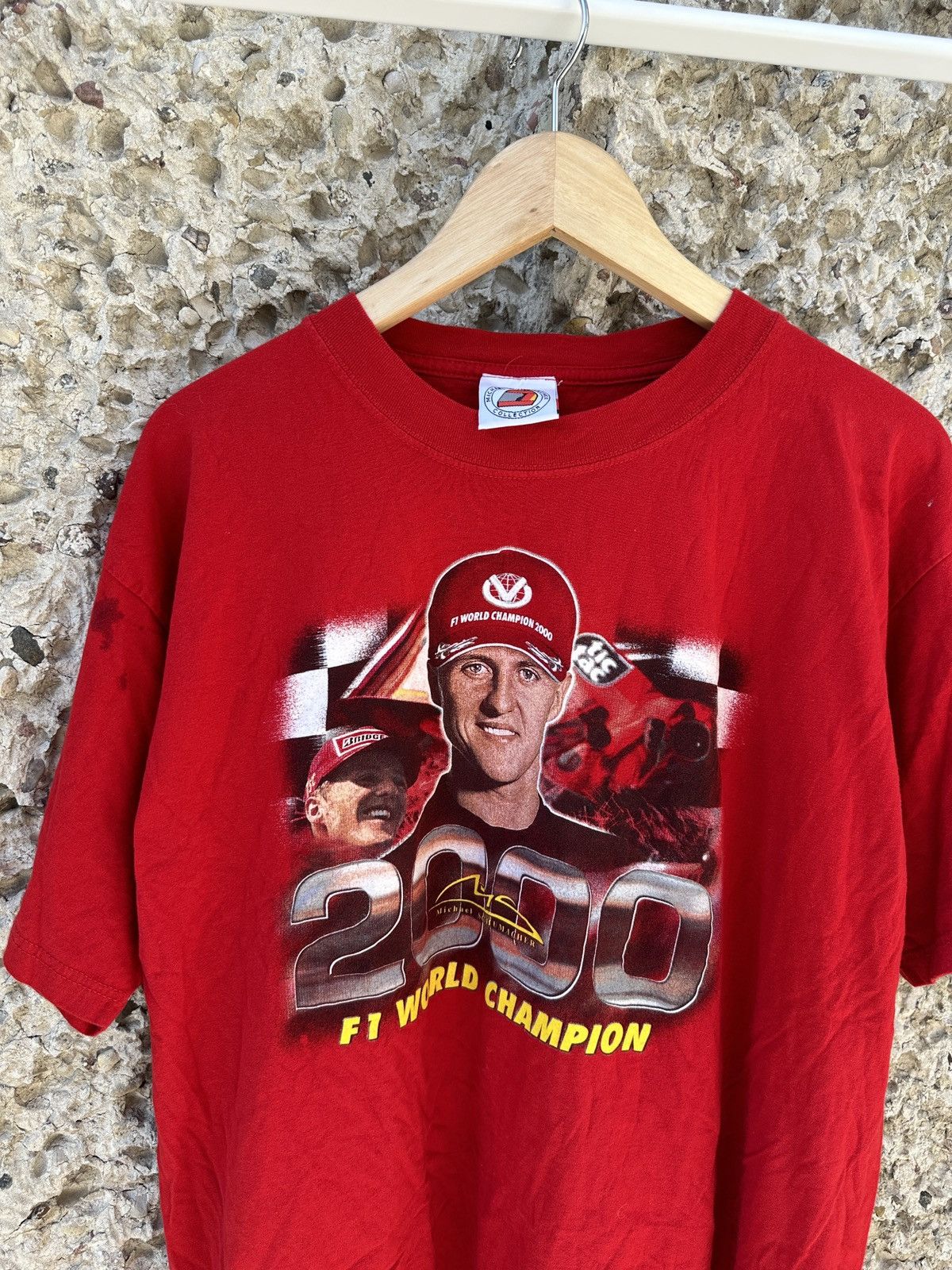 Formula 1 × Vintage Vintage Michael Shumacher 2000 world champion f1 tee Size US L / EU 52-54 / 3 - 3 Thumbnail