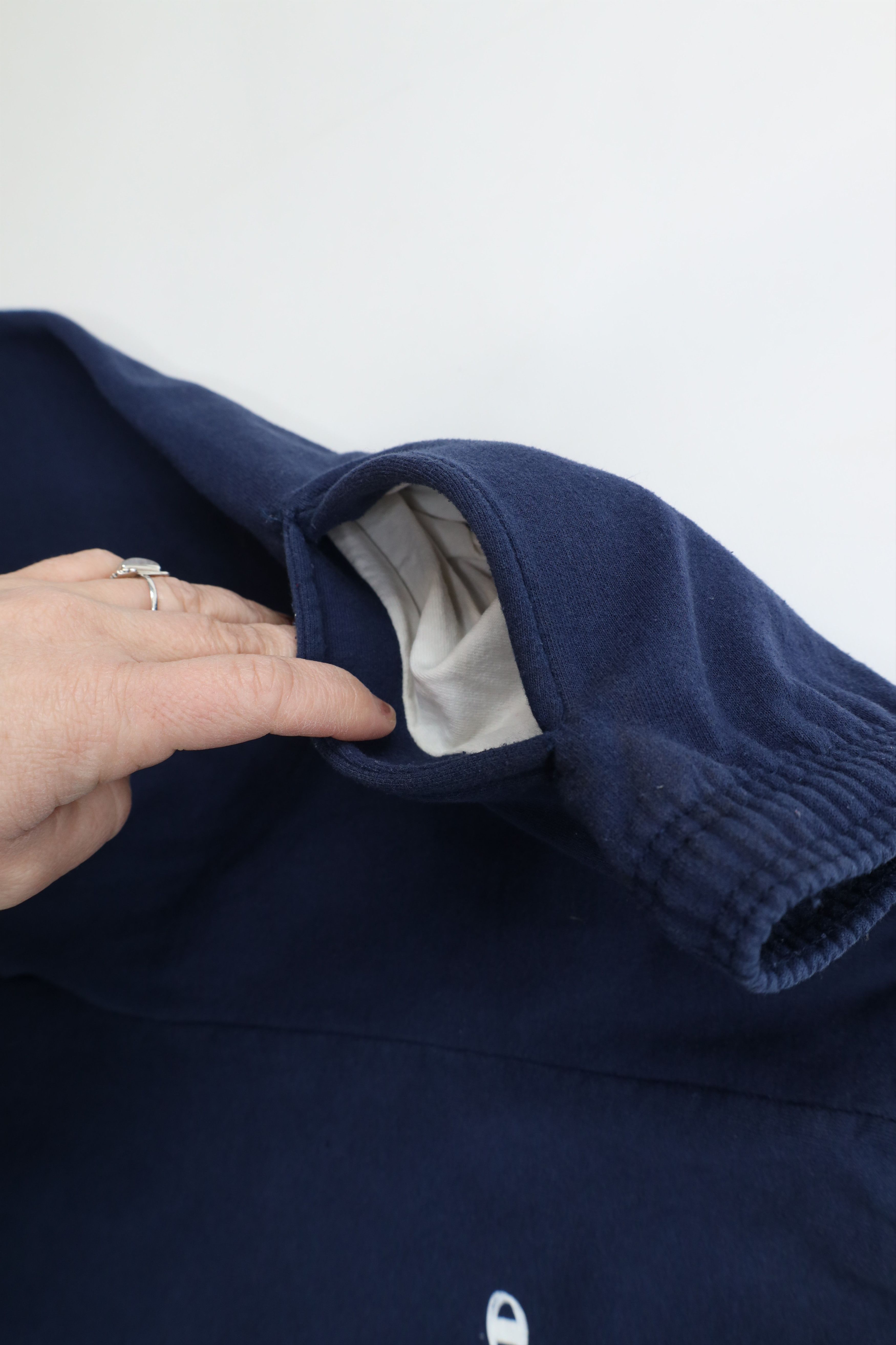 Champion Vintage 90s Champion Cuffed Sweatpants Joggers Pants Blue Size US 38 / EU 54 - 6 Thumbnail