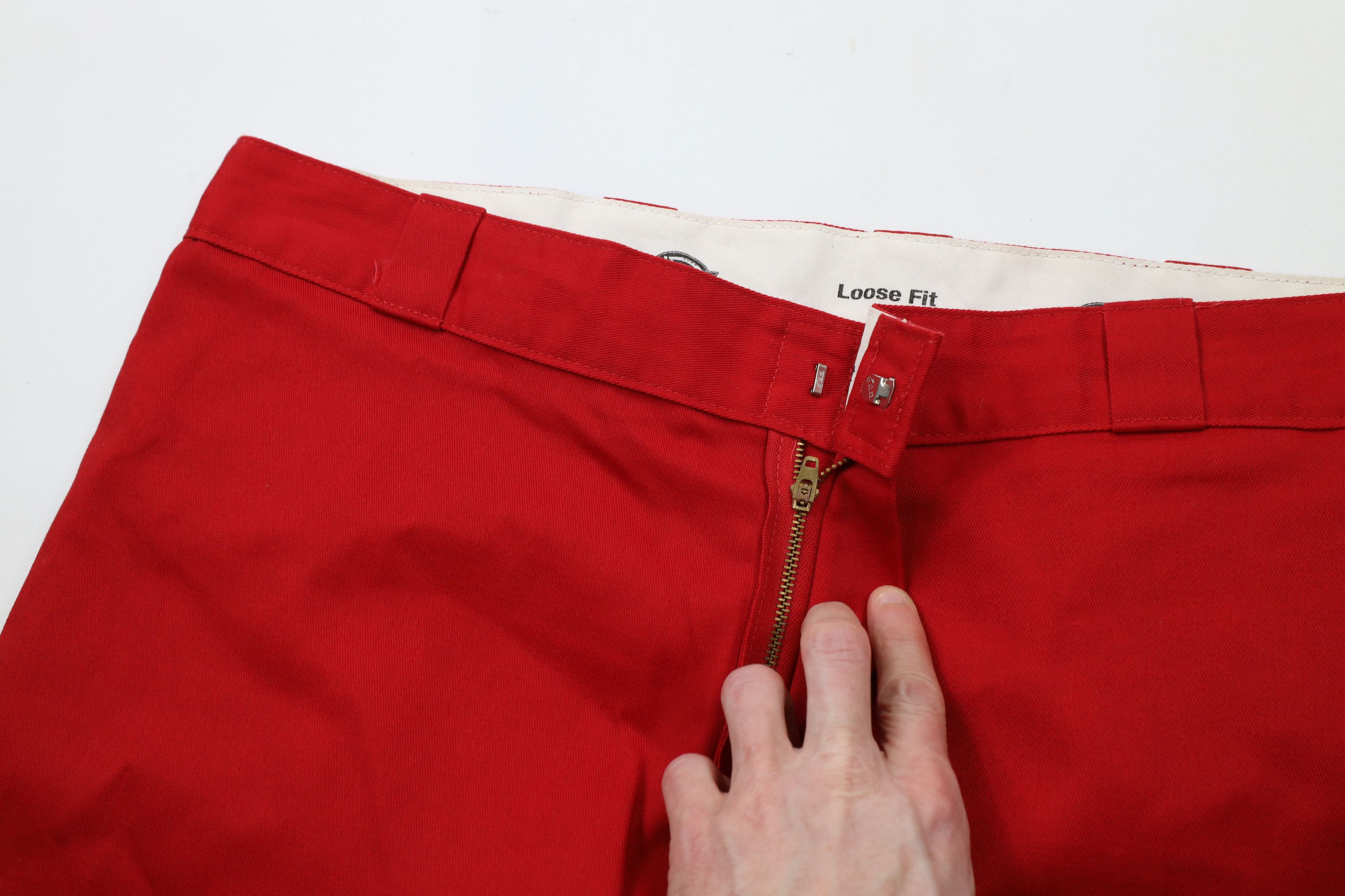 Dickies × Vintage Vintage Dickies Fit Double Knee Wide Leg Work Pants Red Size US 40 / EU 56 - 8 Thumbnail