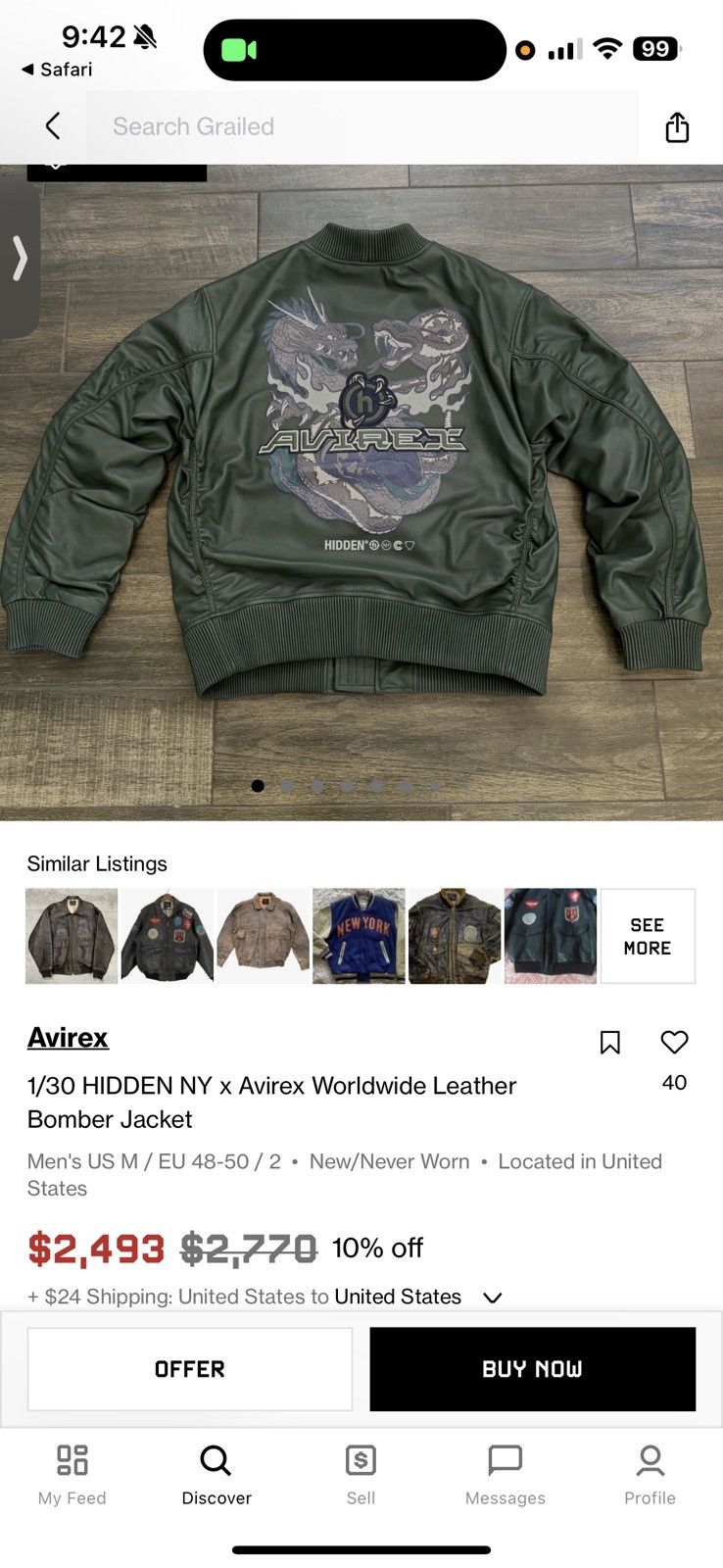 Other Avirex x Hidden NY Size US XXL / EU 58 / 5 - 2 Thumbnail