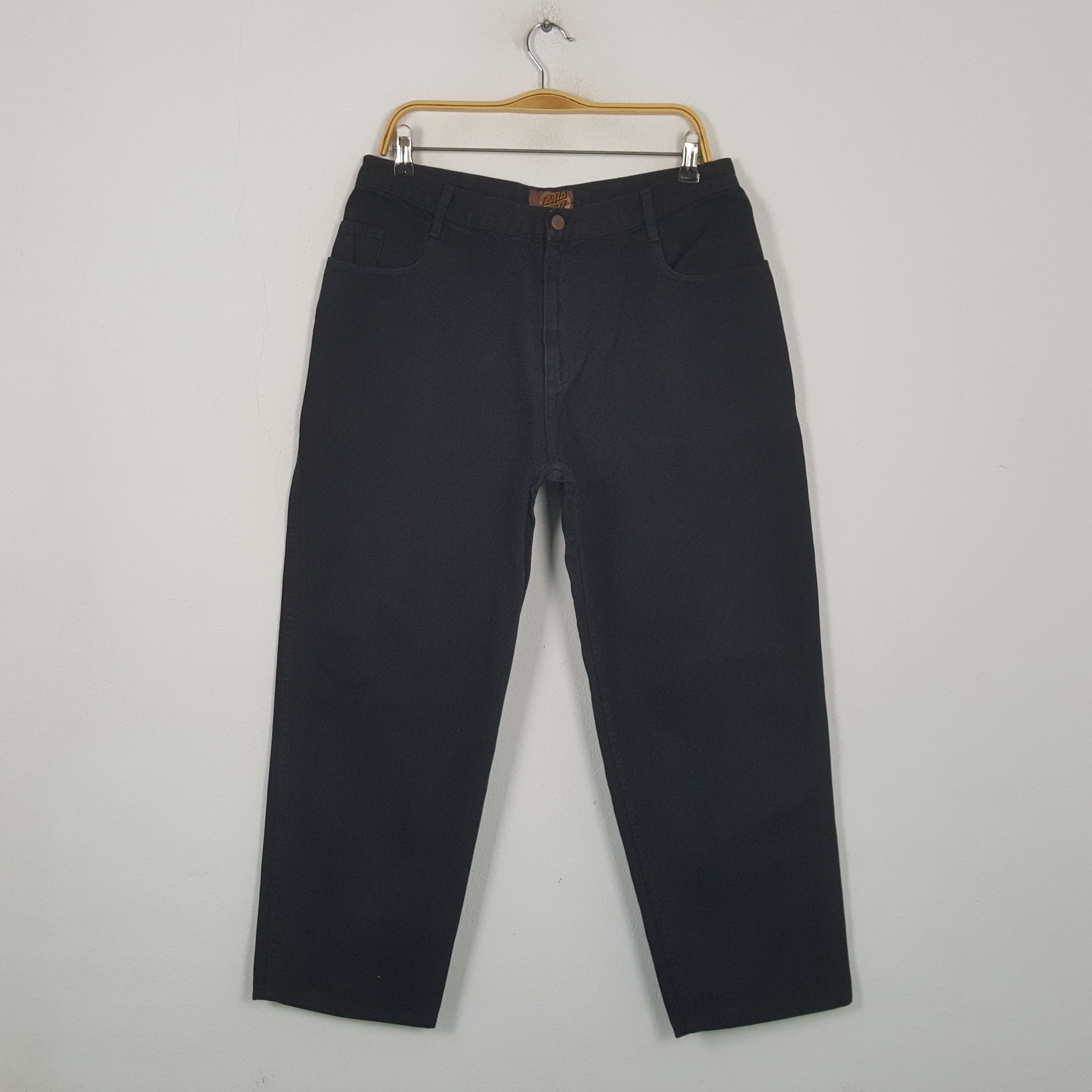 Santa Cruz Skateboards Vintage Santa Cruz Skateboard Brand Black Jeans RR10 Size US 32 / EU 48 - 1 Thumbnail