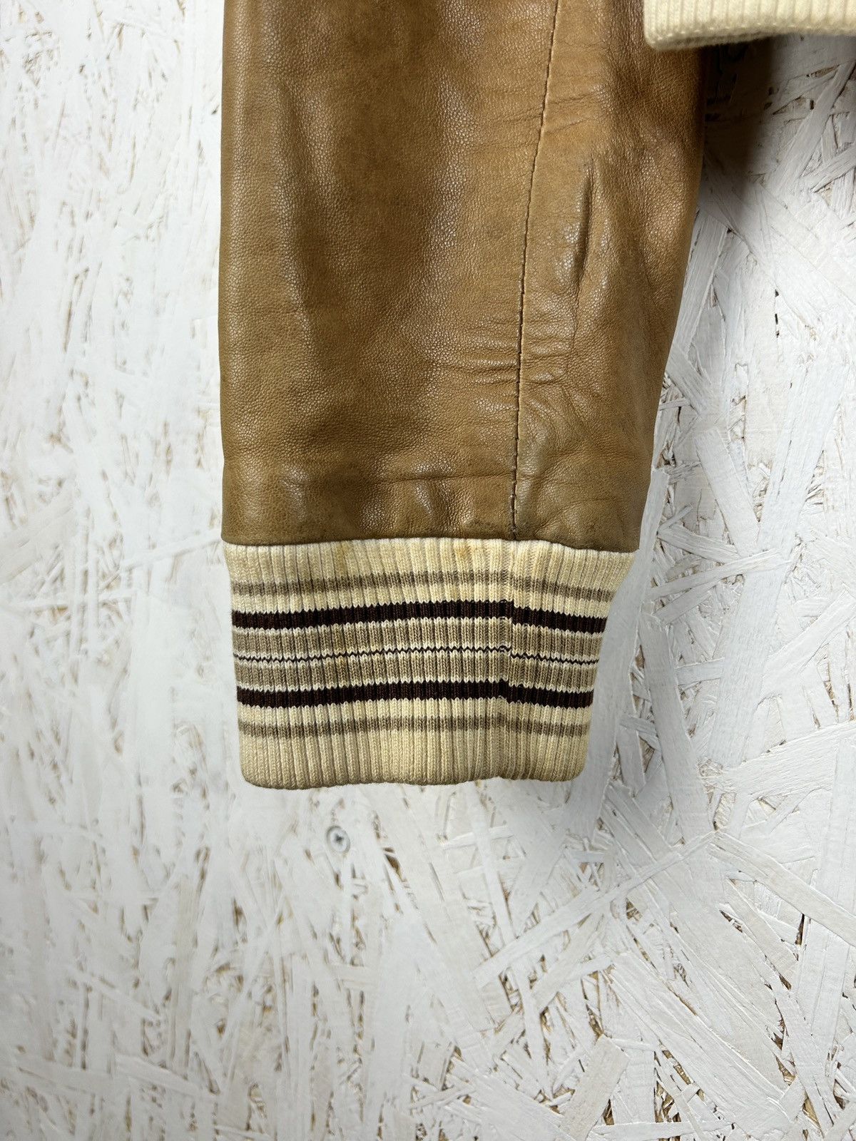Dolce & Gabbana Vintage Dolce & Gabbana Brown Leather Aviator Bomber Jacket Size M / US 6-8 / IT 42-44 - 5 Thumbnail